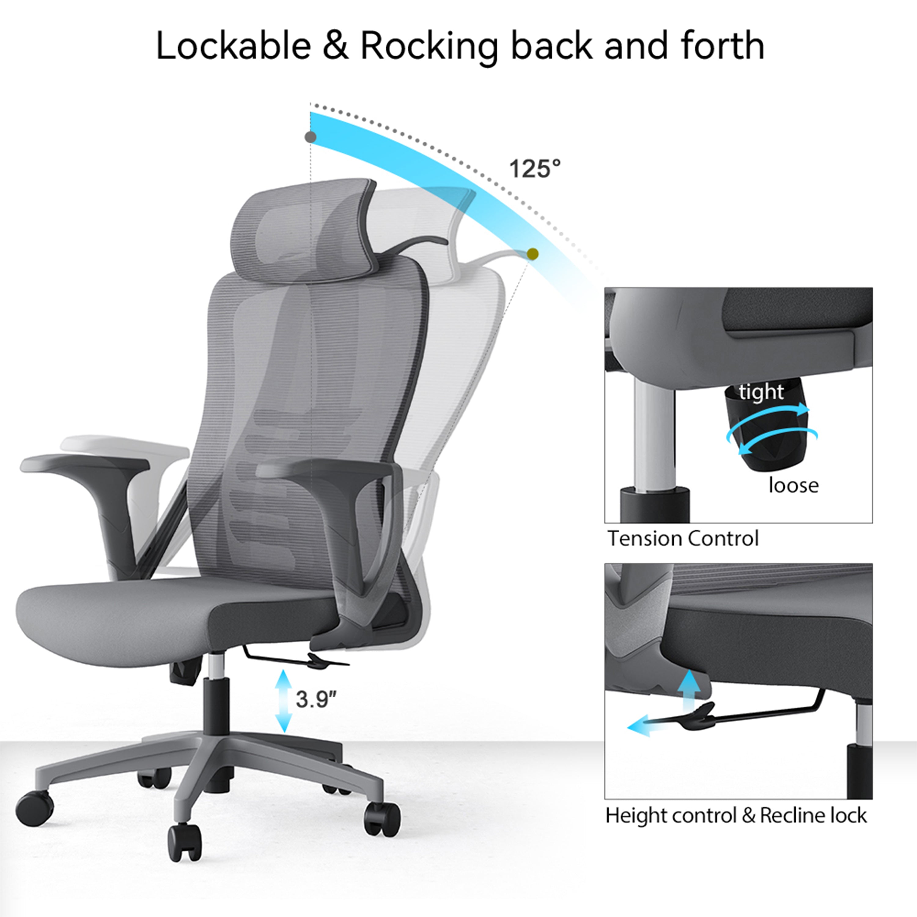Delany High Back Office Chair
