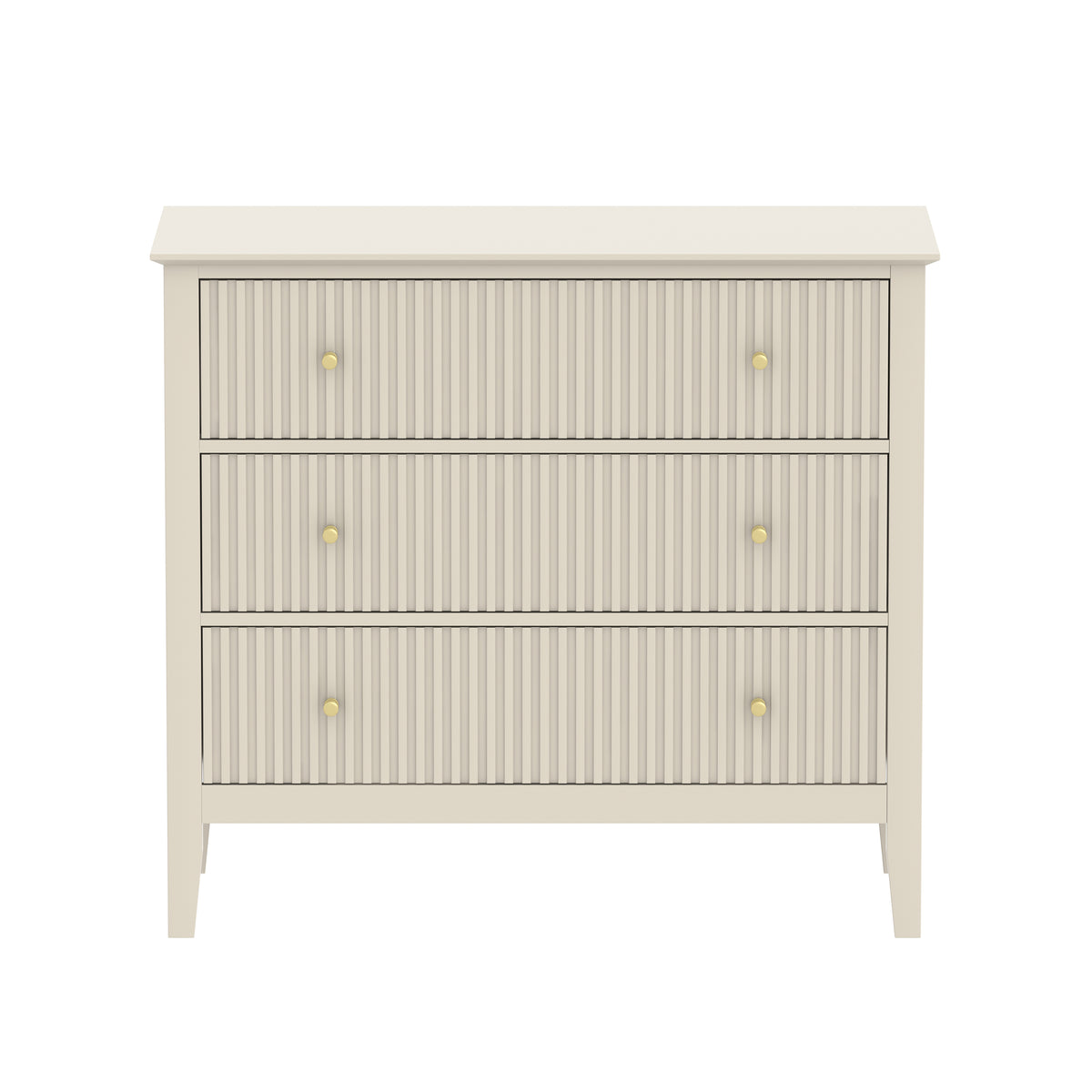 Prince Fluted 3 Chest of Drawers