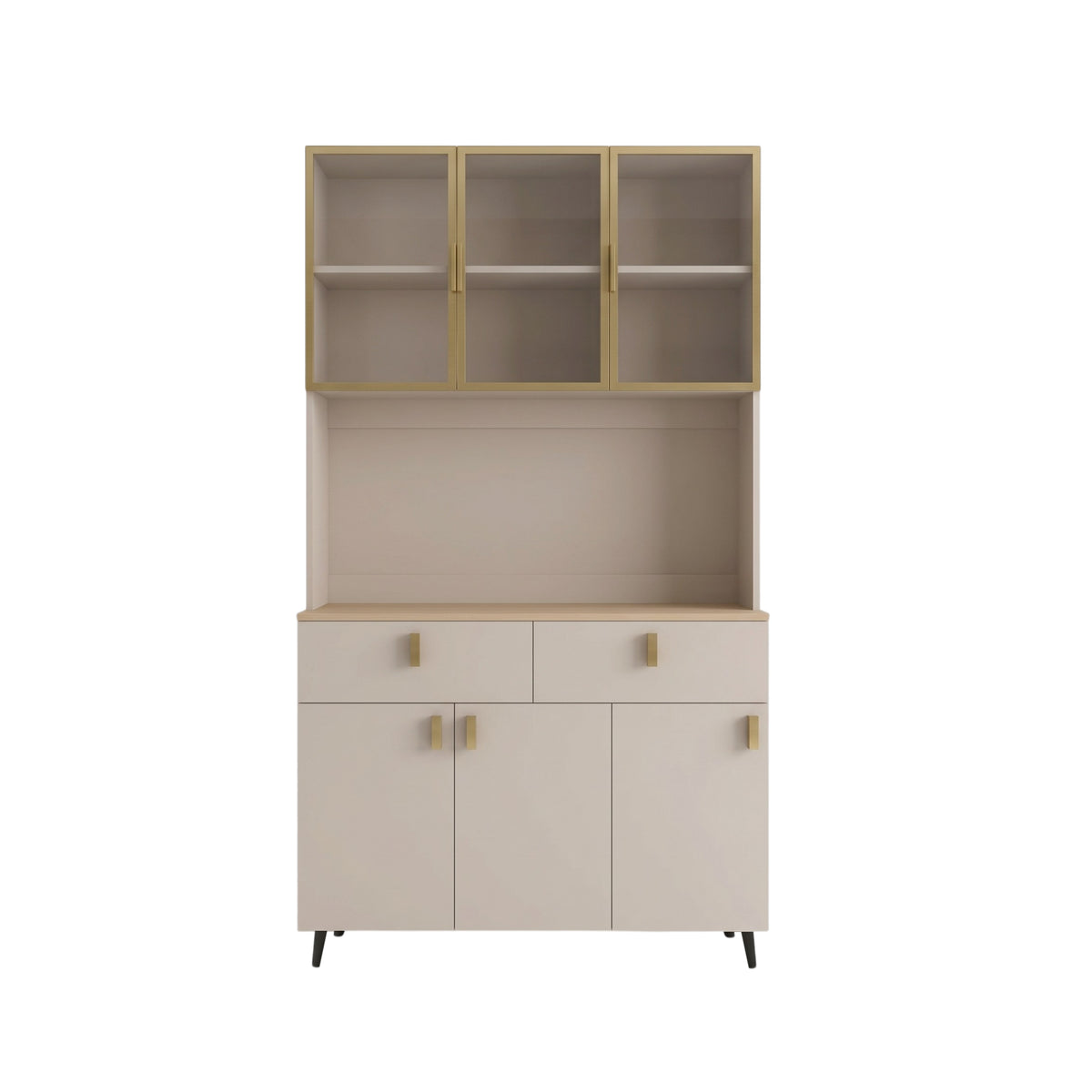Elisia Pantry Cabinet with Glass