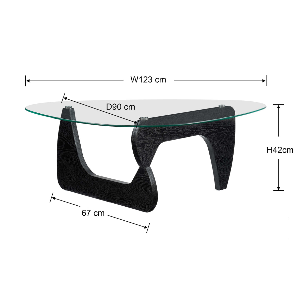 Dulce Glass Top Coffee Table