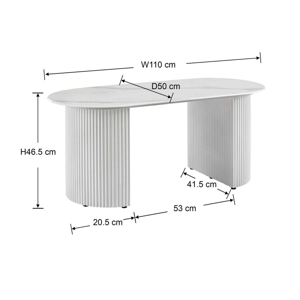 Celia Oval Coffee Table