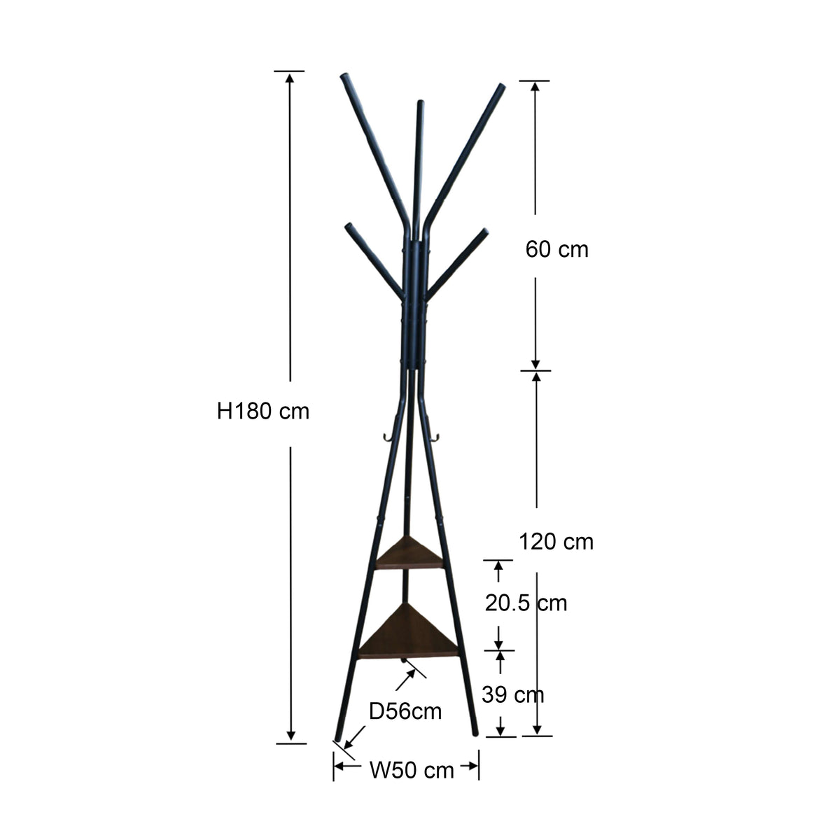 Rox Coat Rack with Shelf