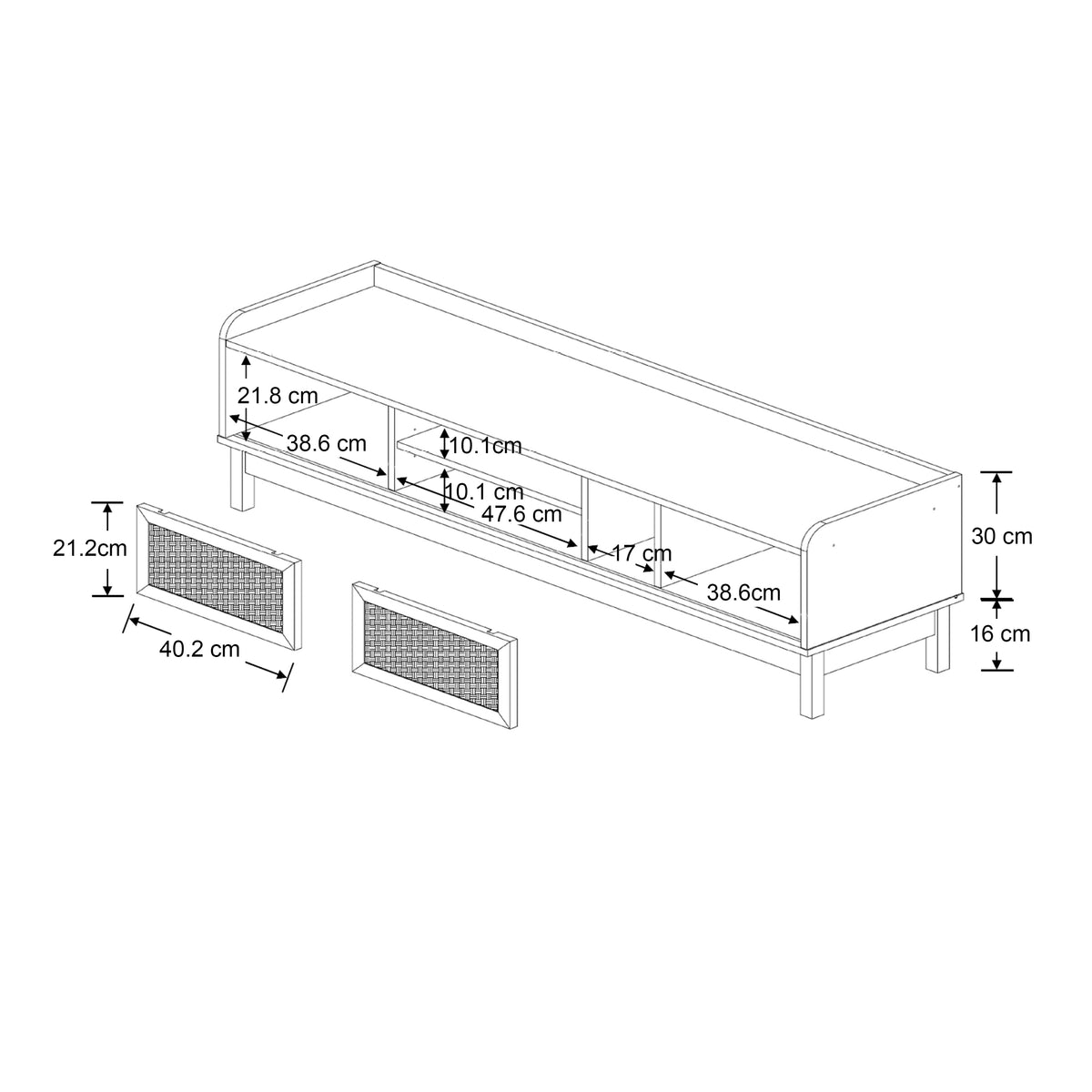 Jeremy 150 cm TV Stand