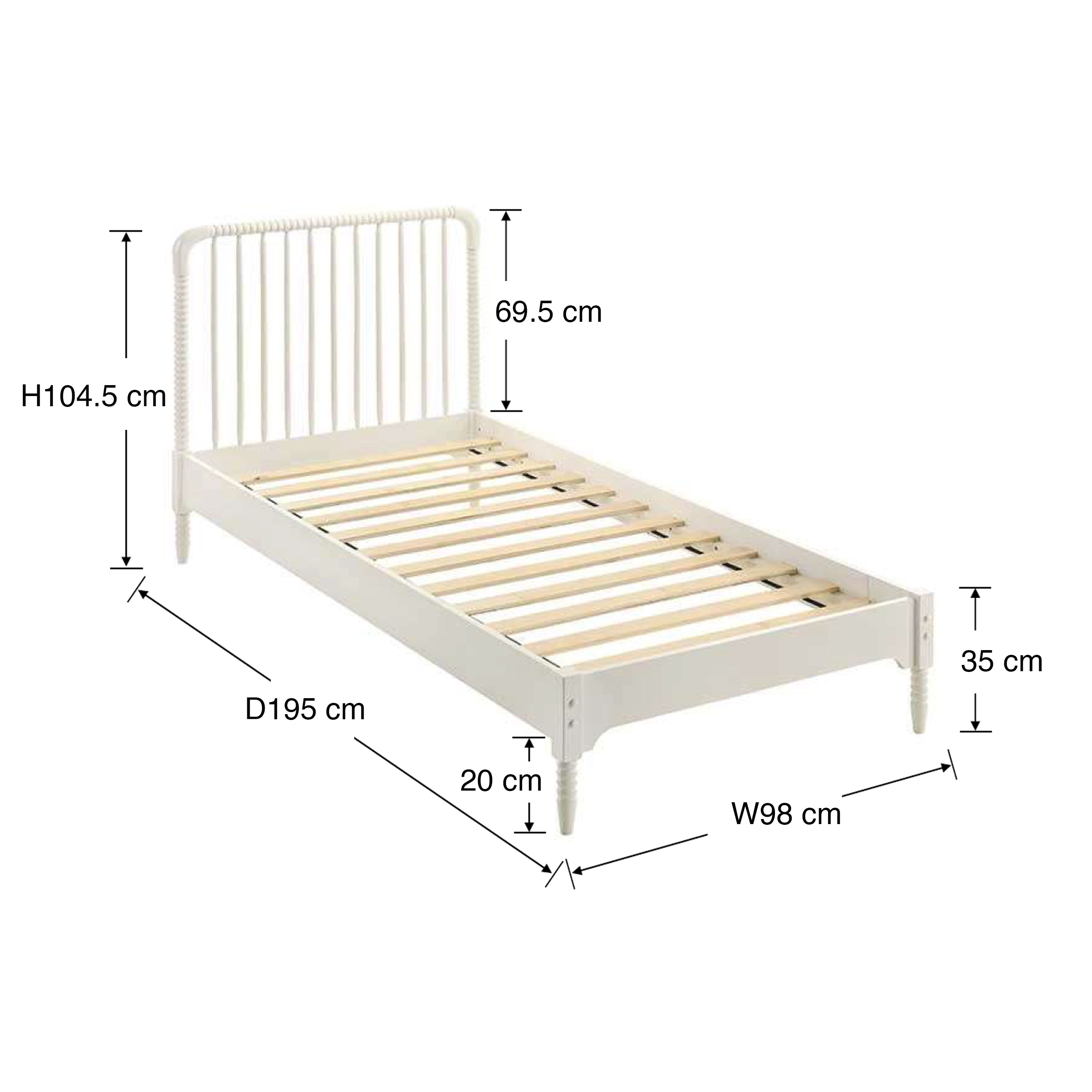 #Size_Single Bed 36x75 inches