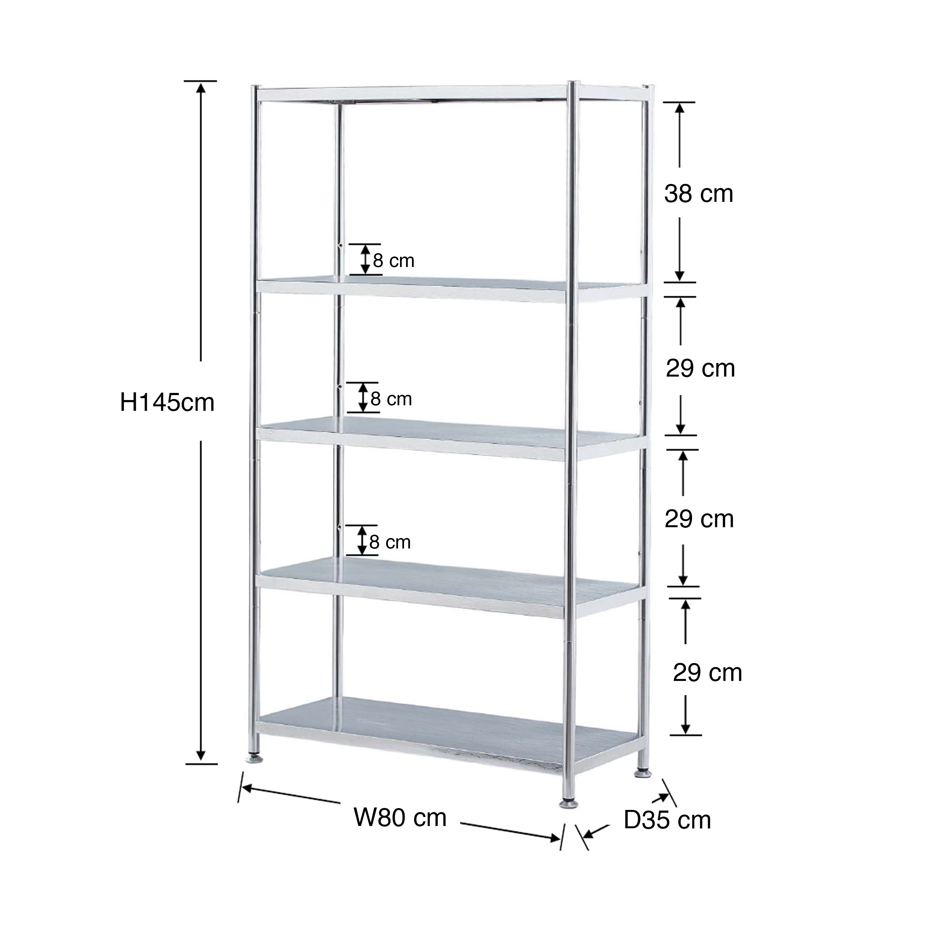Westinne 5 Tier Metal Rack