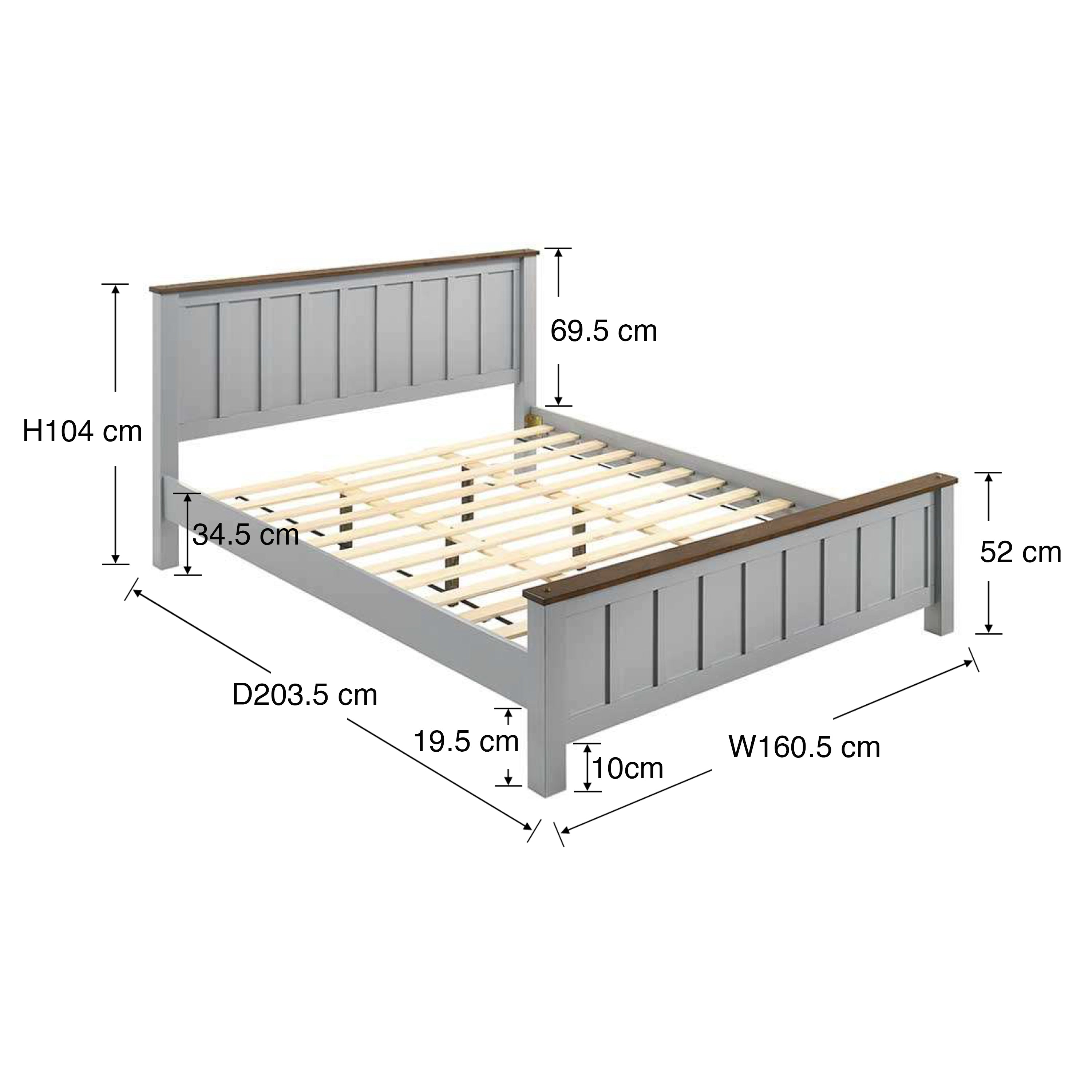 #Size_Queen Bed 60x75 inches