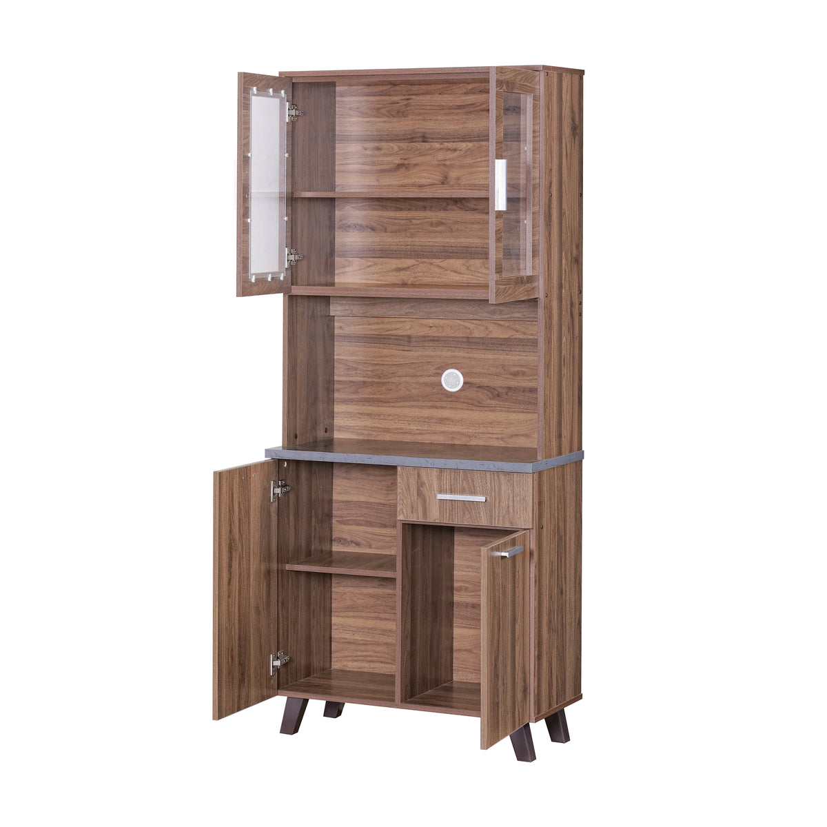 #color_Walnut + Grey Marble
