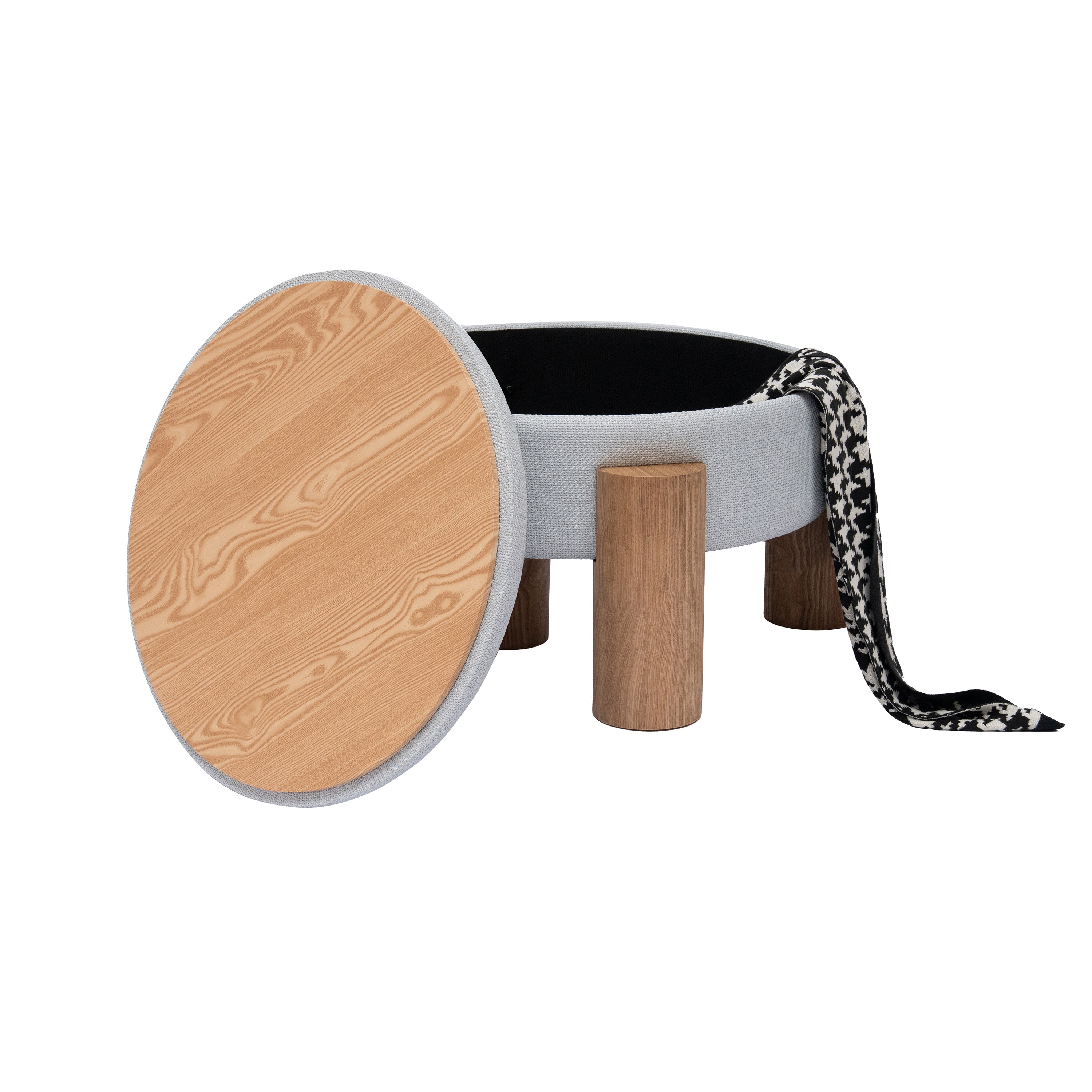 Emily Round Storage Ottoman