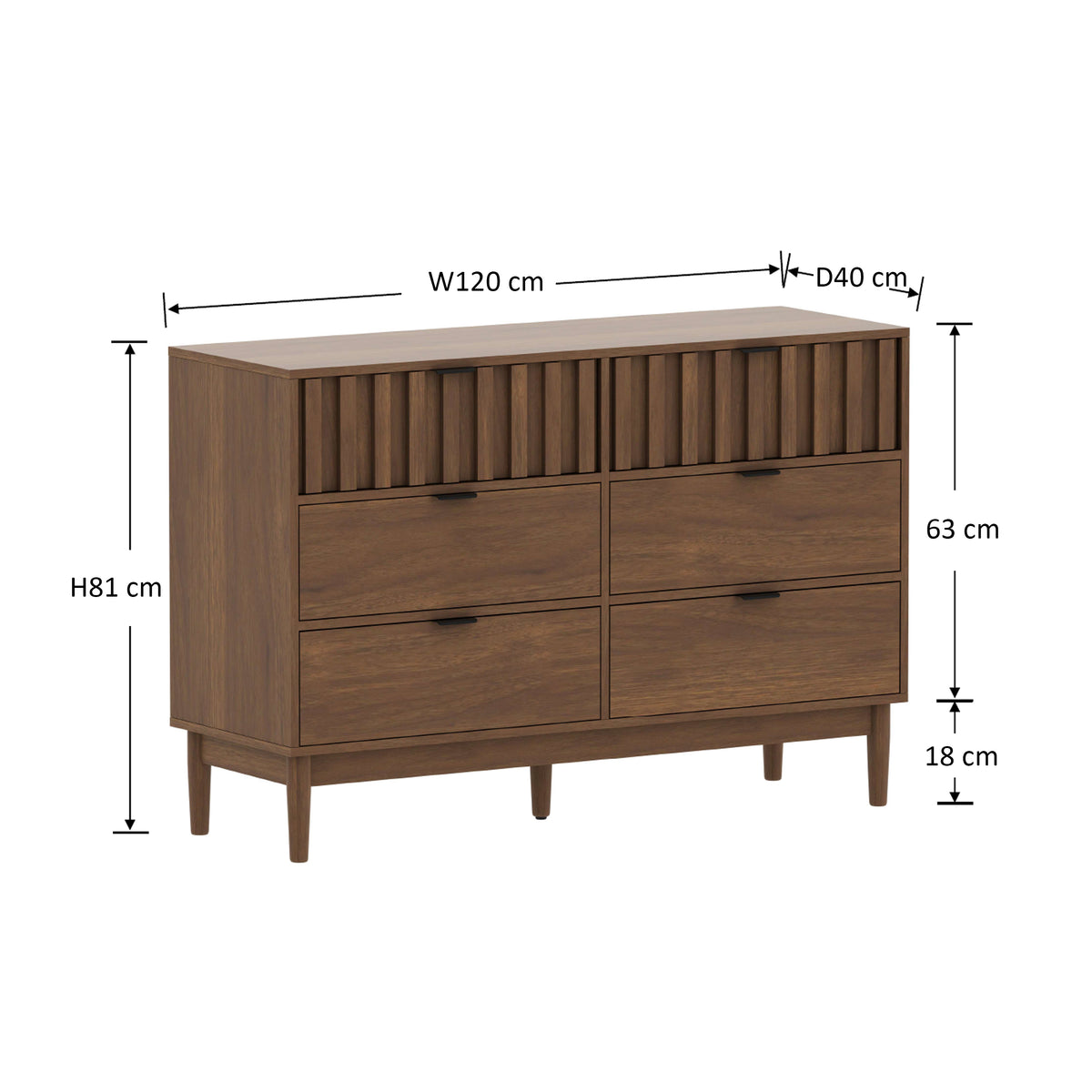 Yaco 6 Chest of Drawers