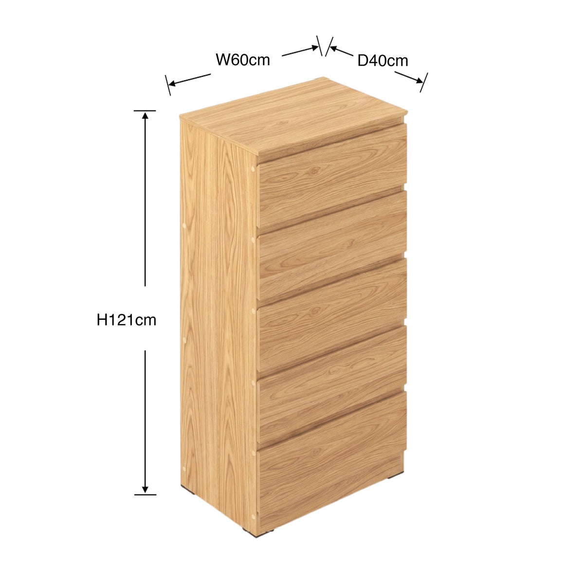 Ezrul 5 Chest of Drawers