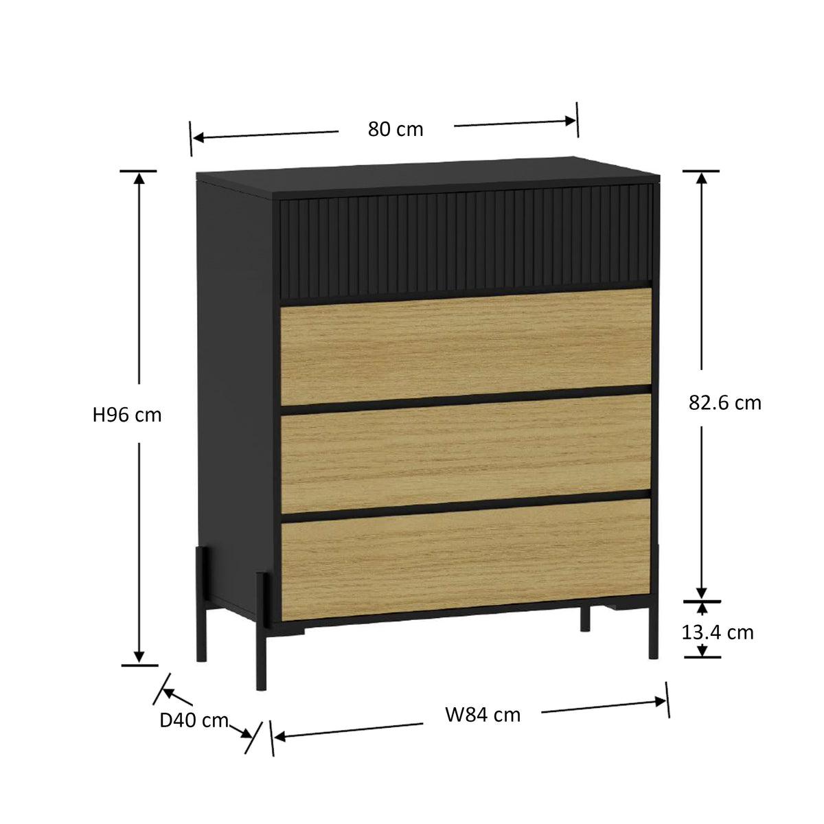 Kalmar 4 Chest of Drawers