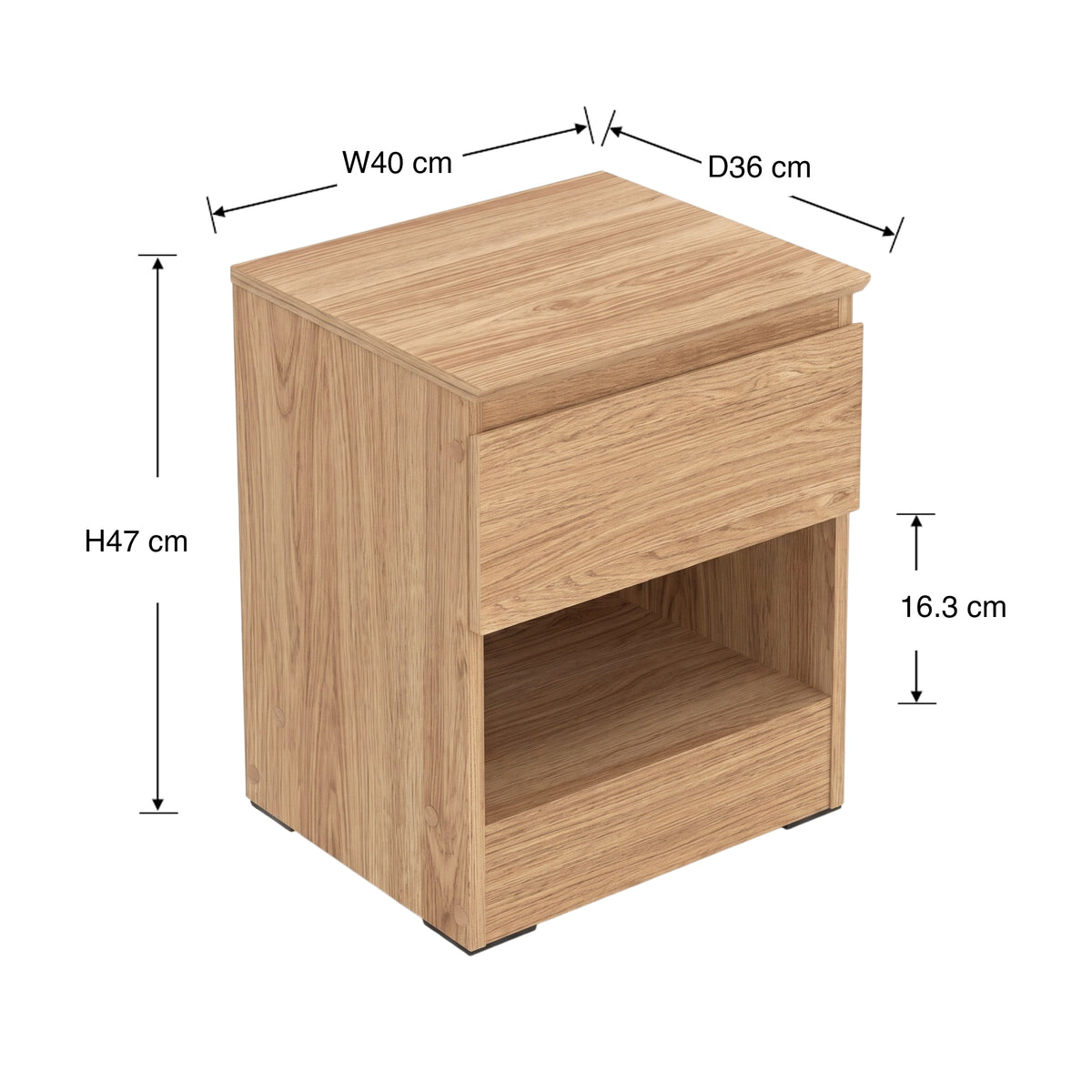 Ezrul 1 Drawer Night Stand