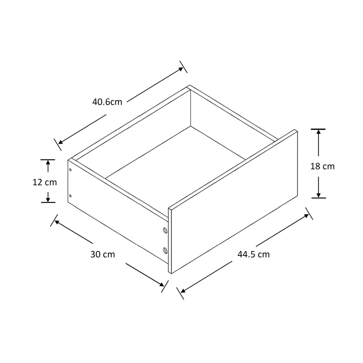 Kalmar 2 Drawer Night Stand