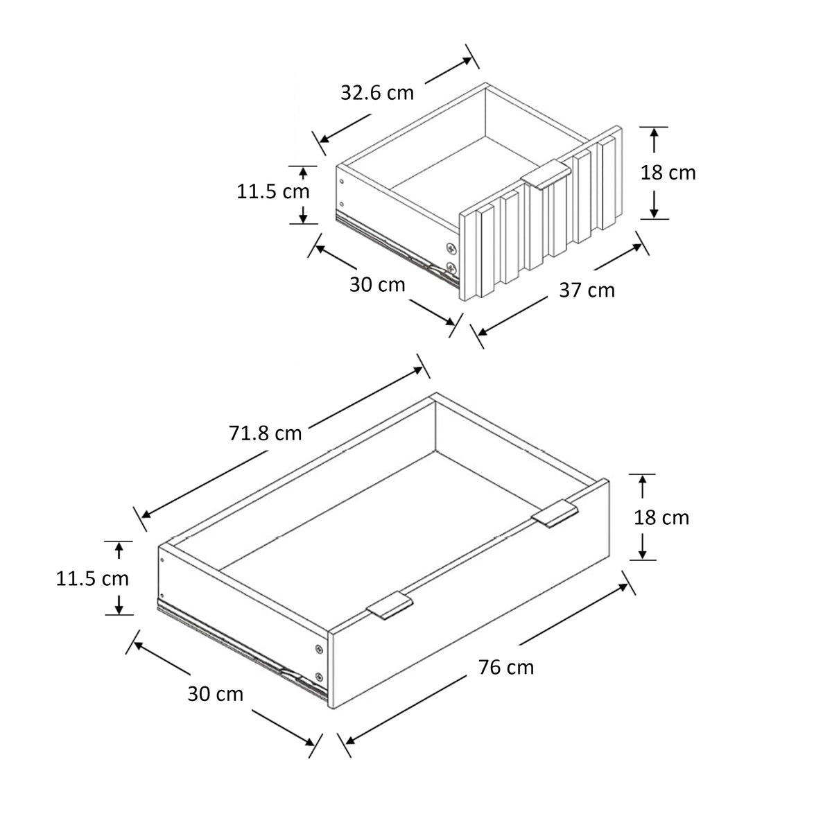 Yaco 2+3 Chest of Drawers