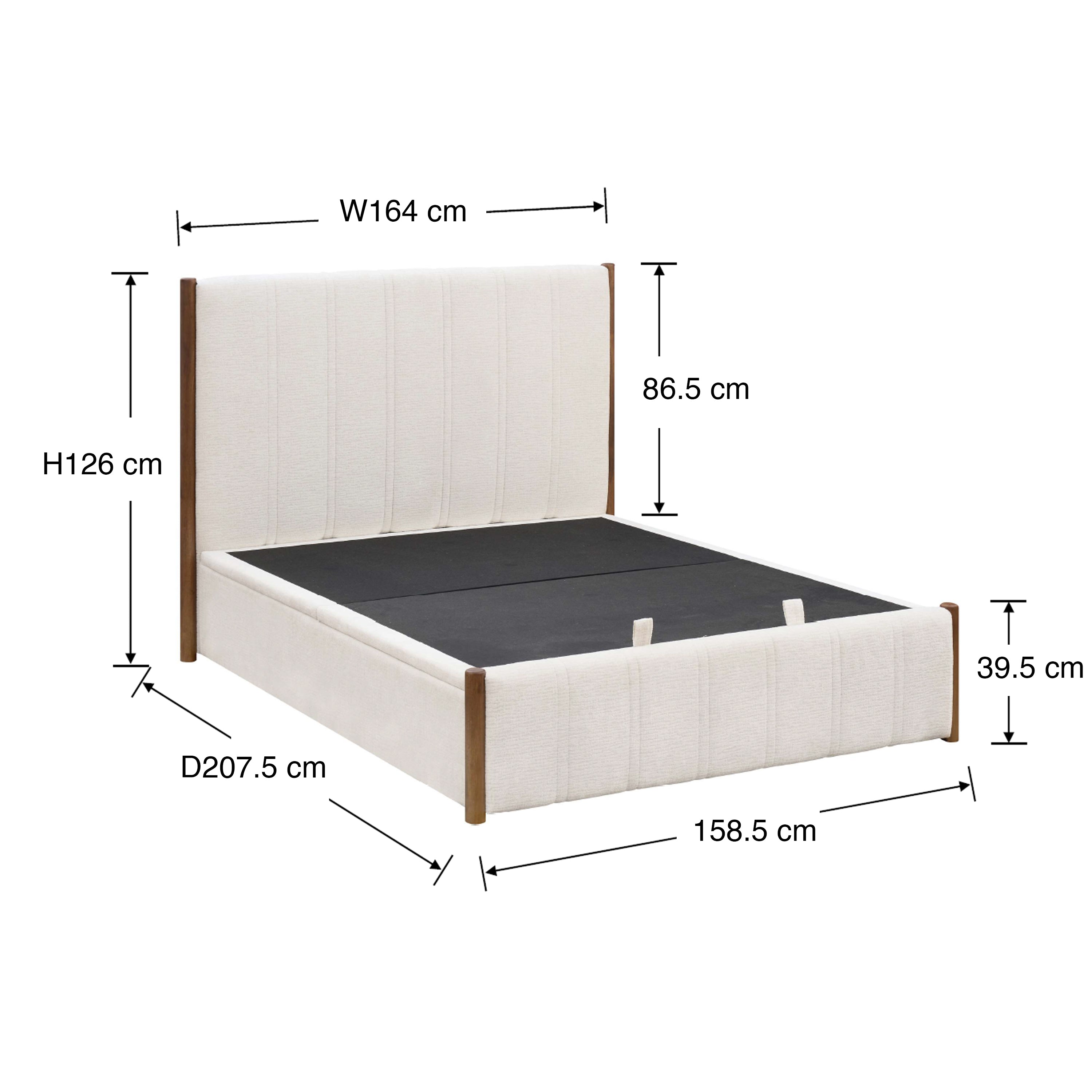Tressa Gas Lift Queen Bed