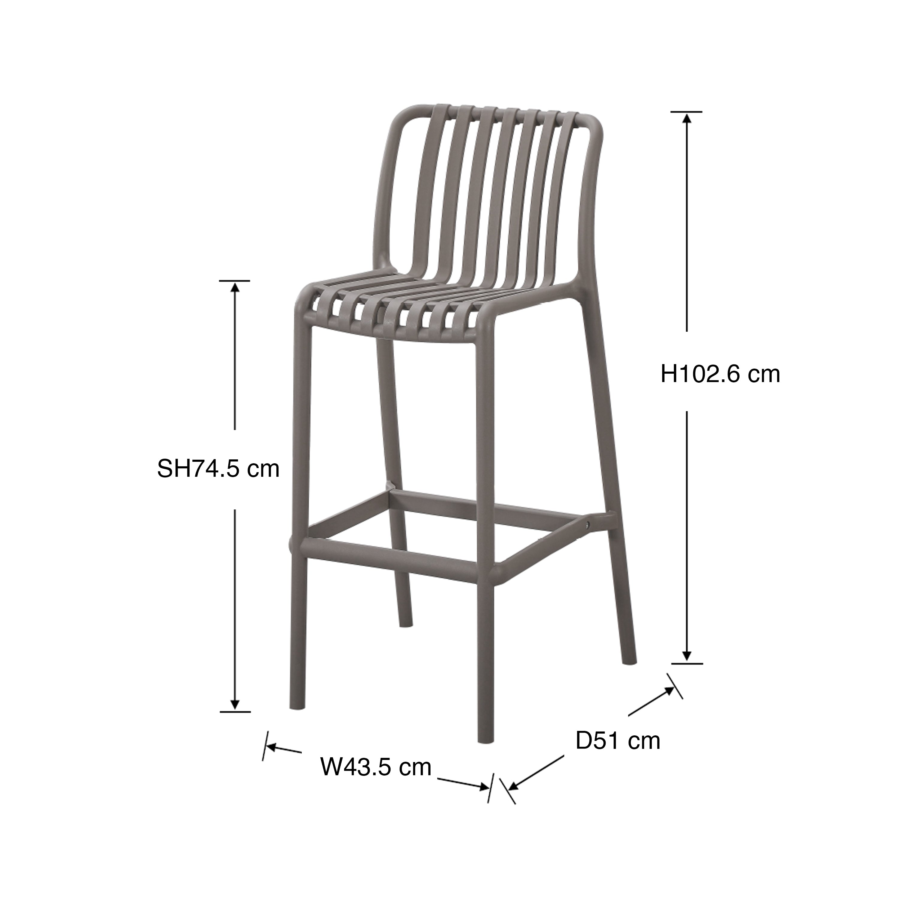 Quinn Outdoor Bar Chair