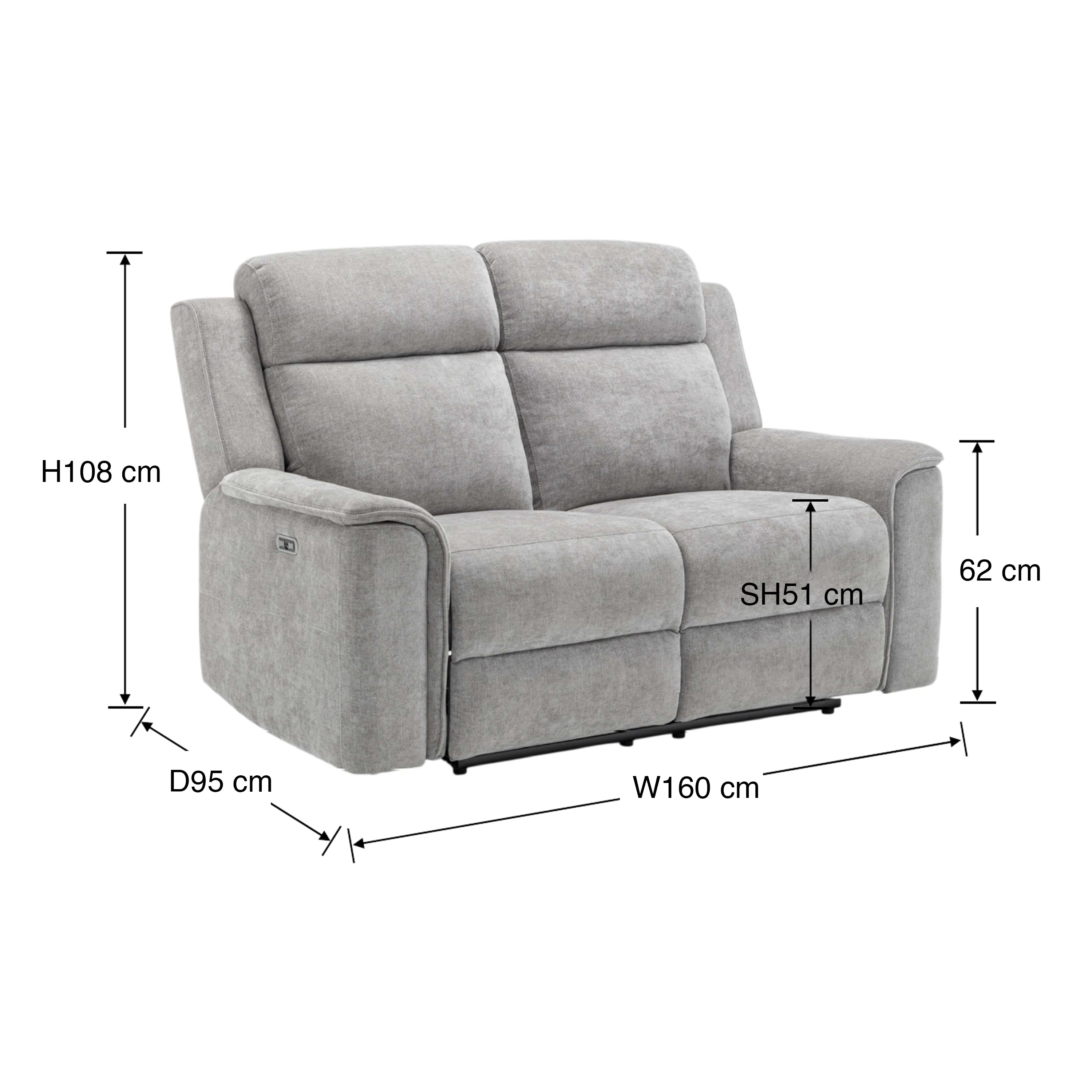 OIga 2 Seater Electric Recliner