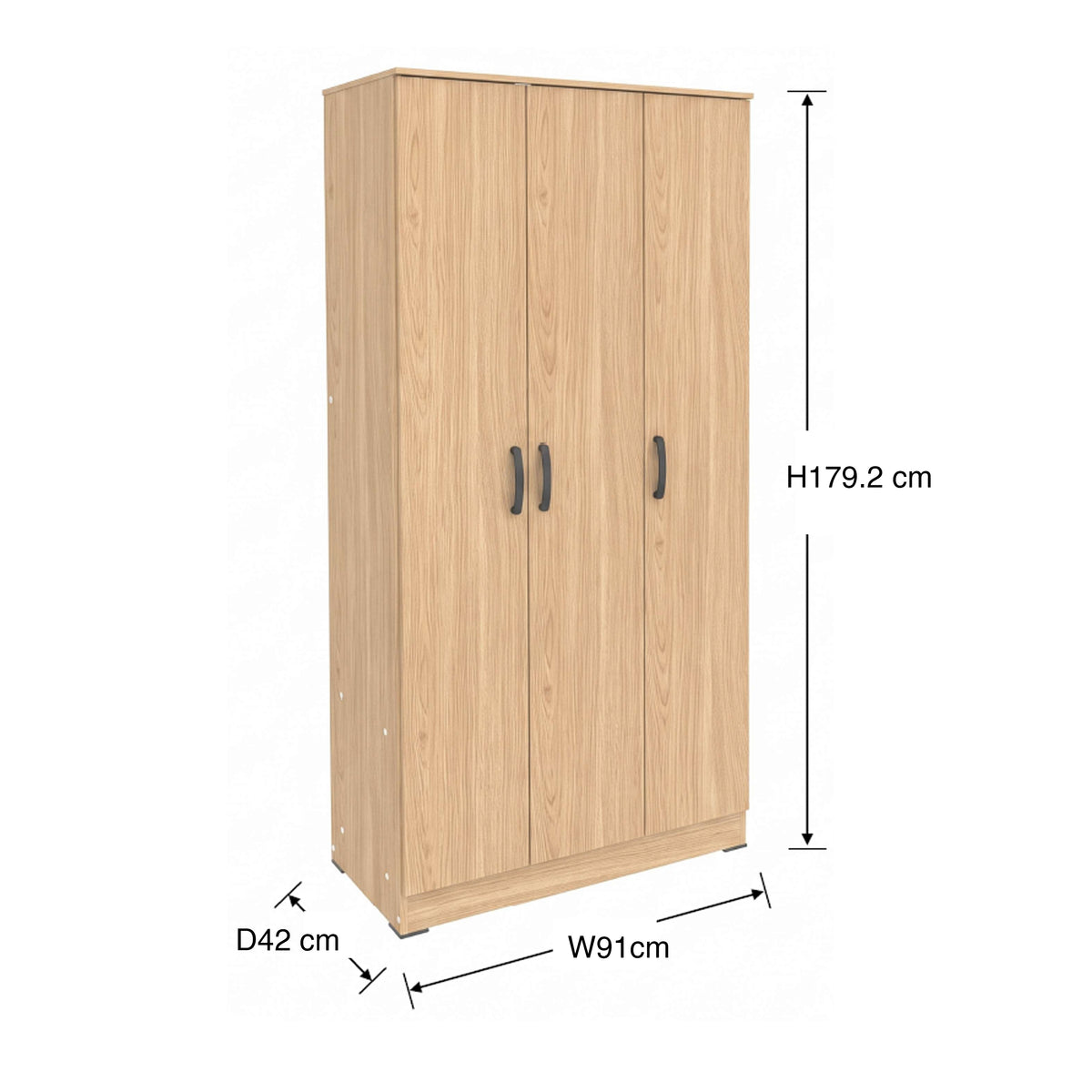 Josefa 3 Door Wardrobe