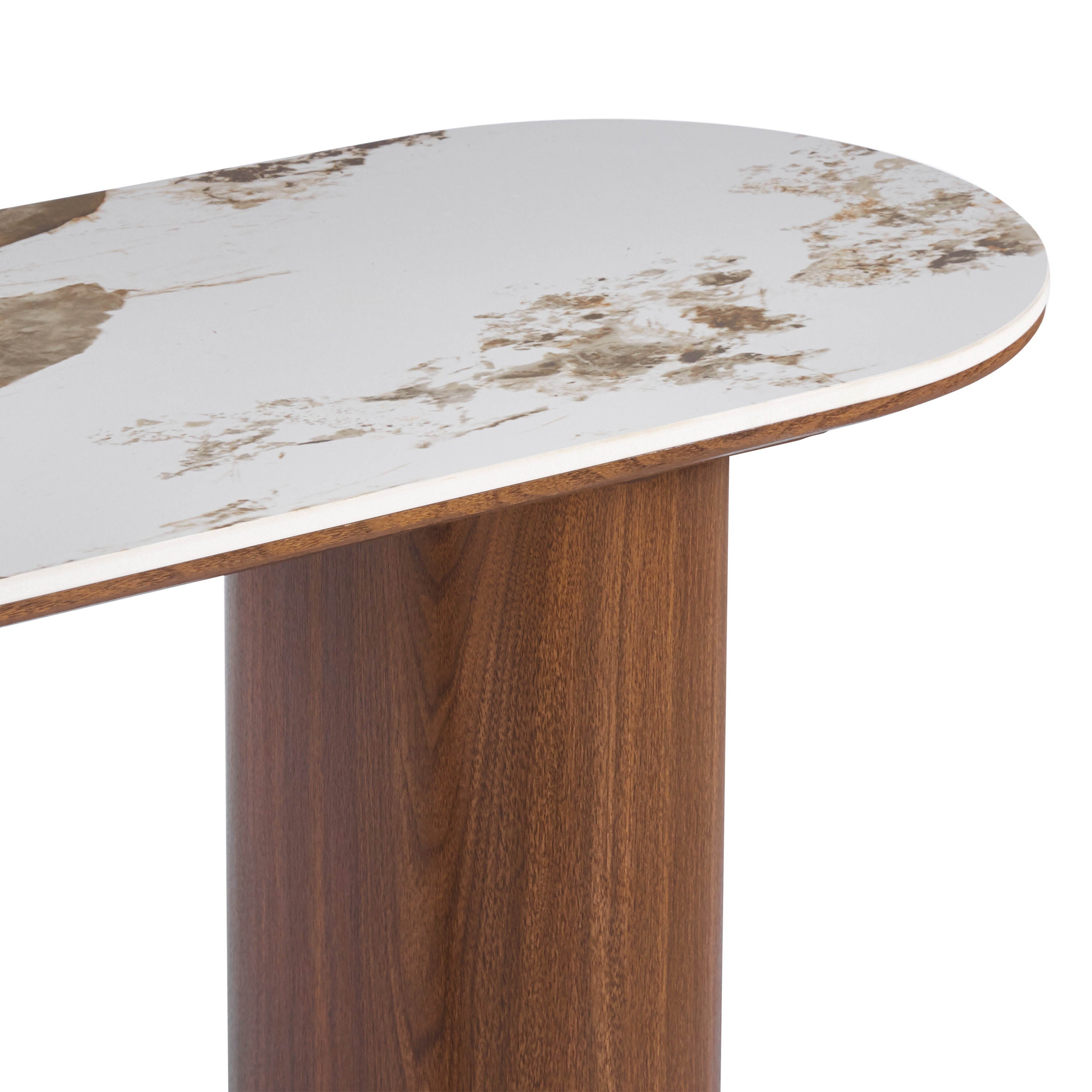 Amira Oval Console Table