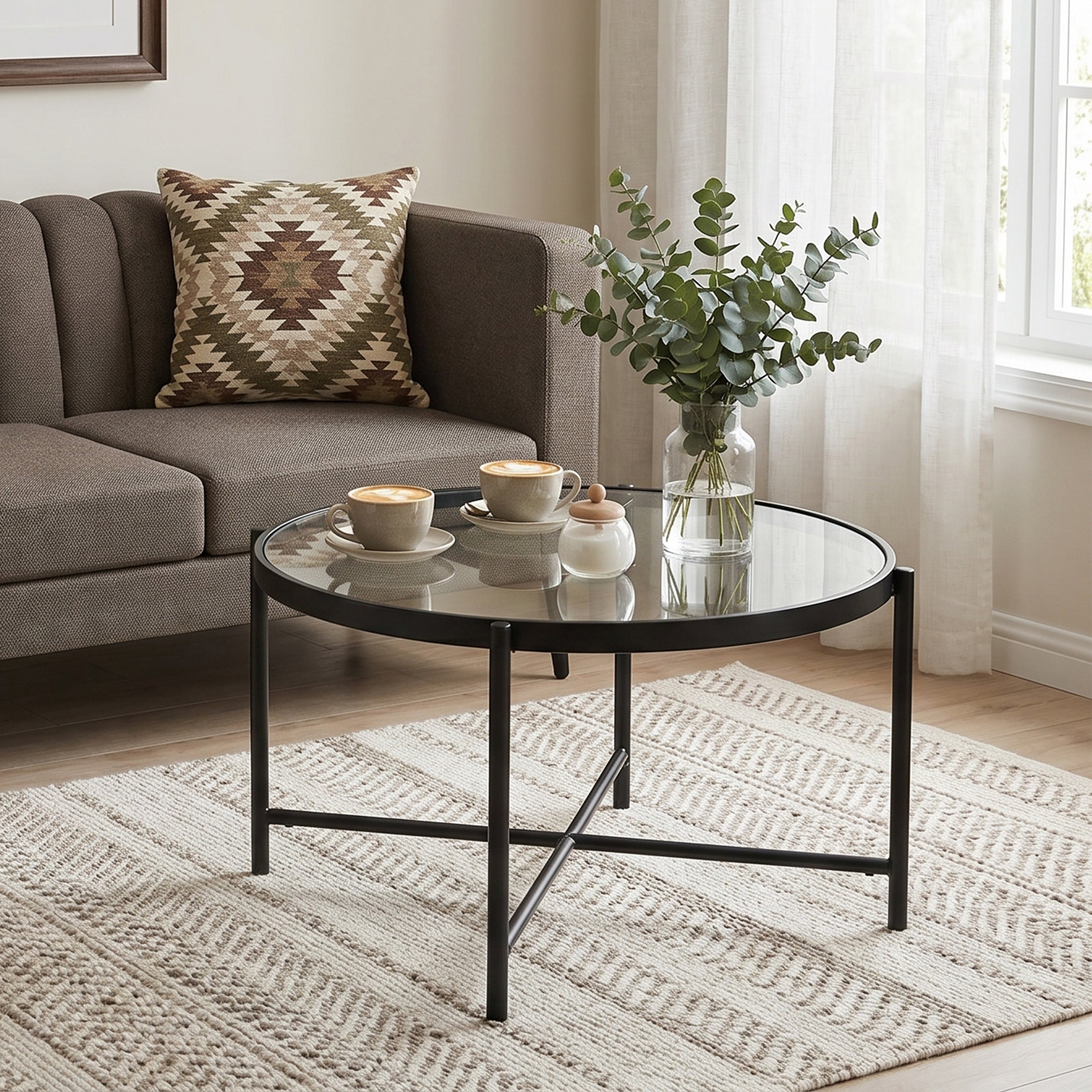 Livia Glass Coffee Table