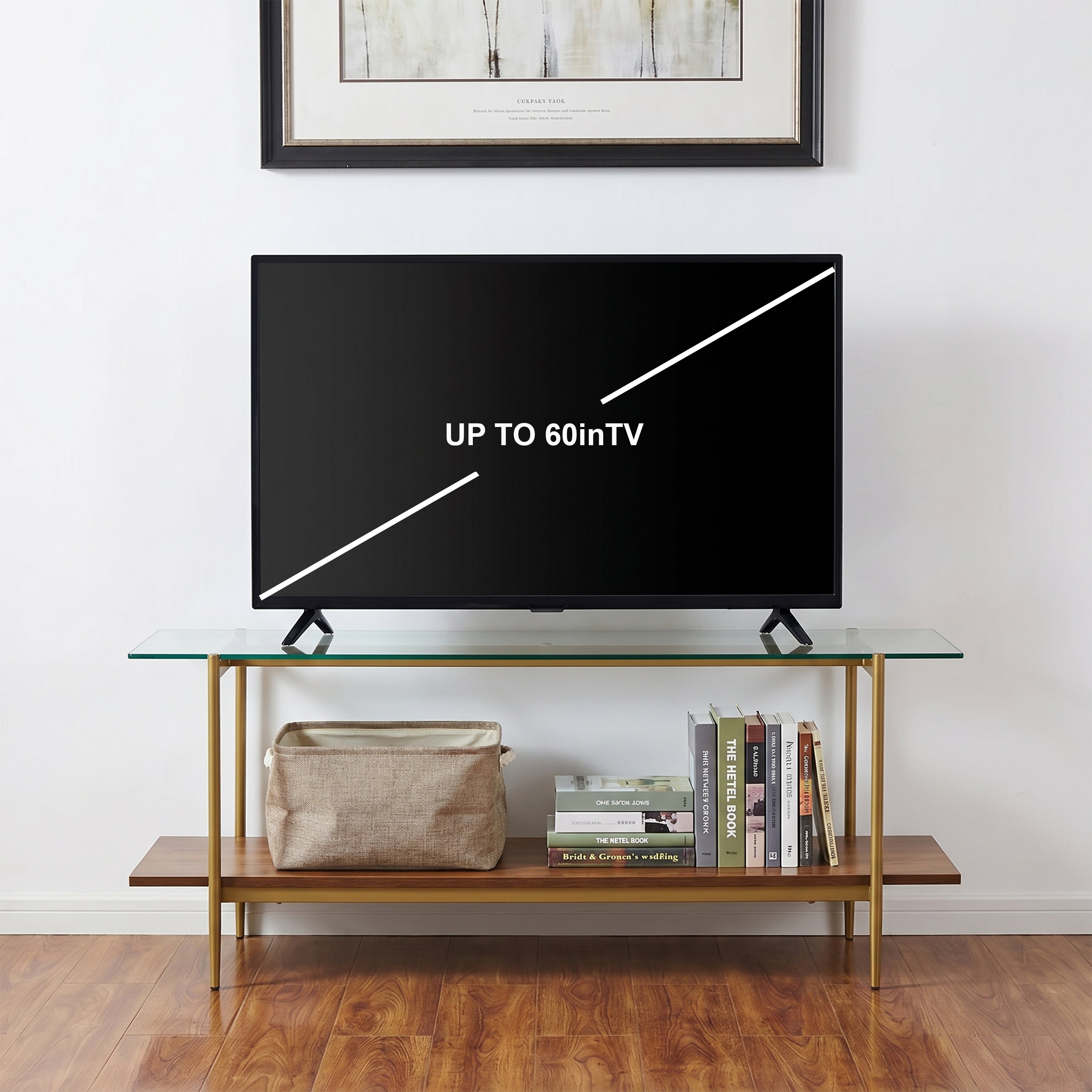 Bexley Glass Top TV Stand