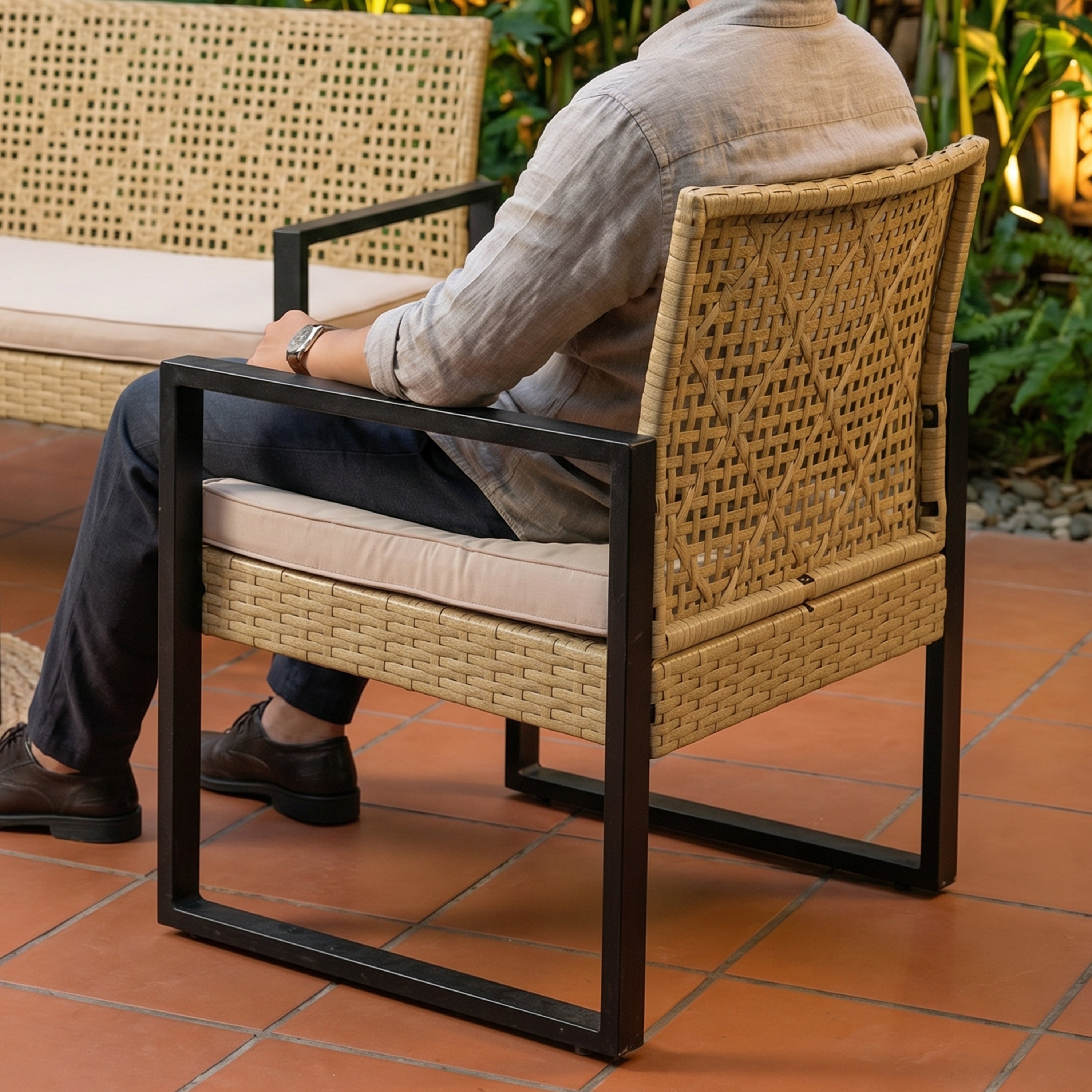 Daisy 211+1 Wicker Sofa Set