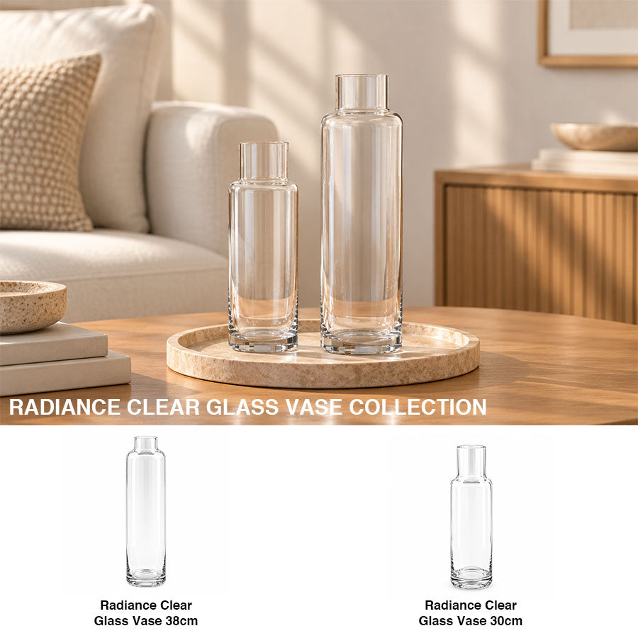Radiance Clear Glass Vase