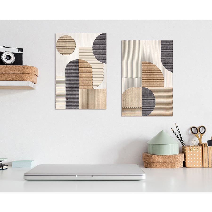 Udane Set of 2 Canvas Wall Art 20x30 cm