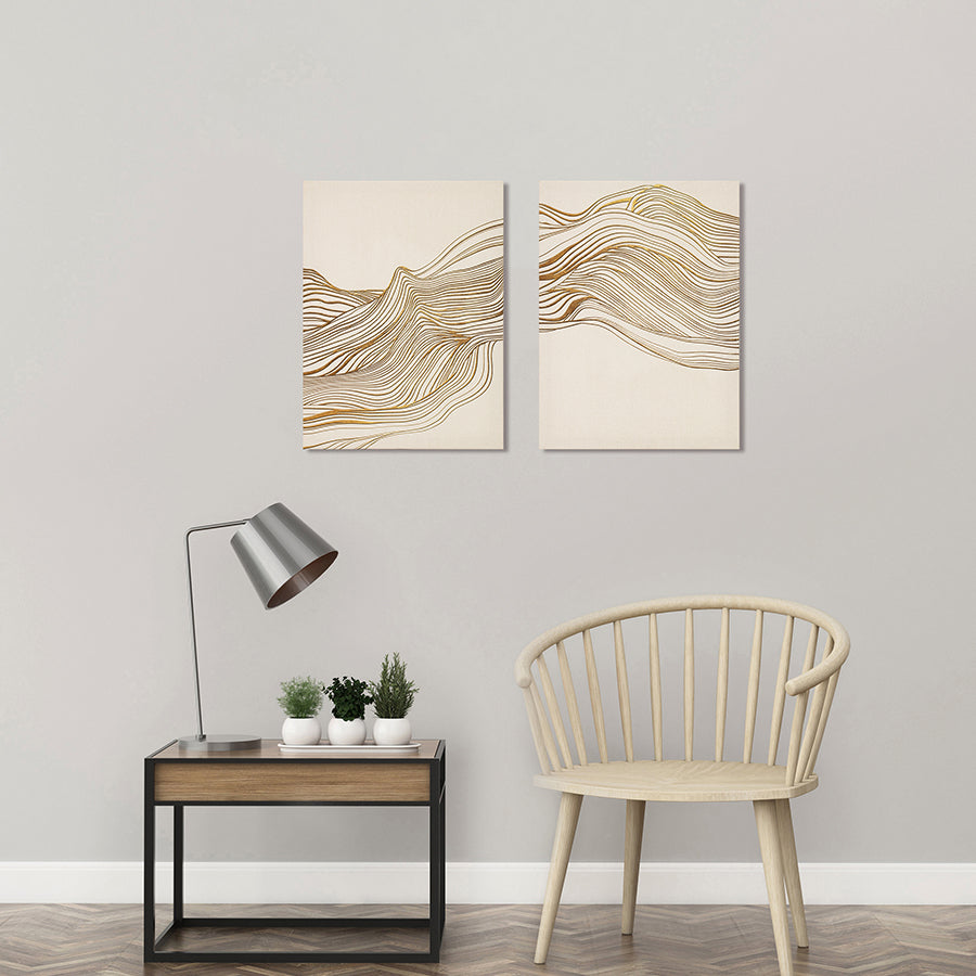 Urek Set of 2 Canvas Wall Art 30x40 cm