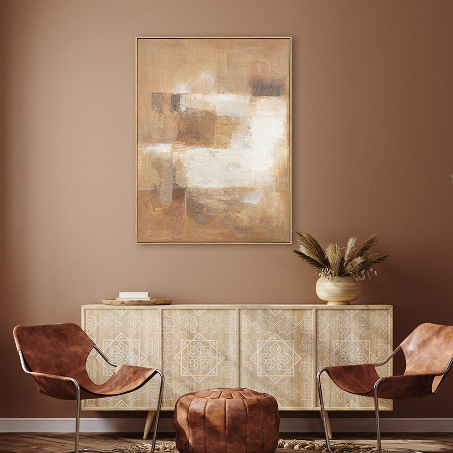 Waid Canvas Wall Art with PS Frame 90x120 cm