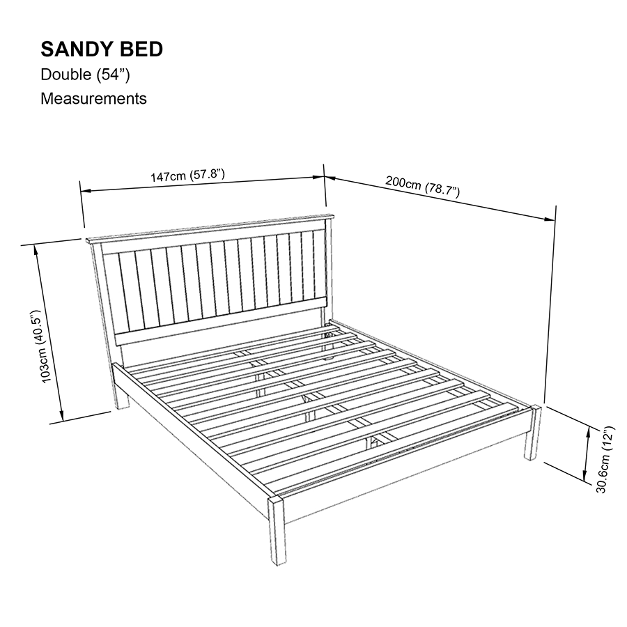 Sandy 54x75" Bed