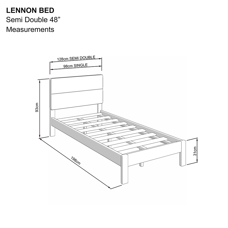 Lennon Bed - Oak