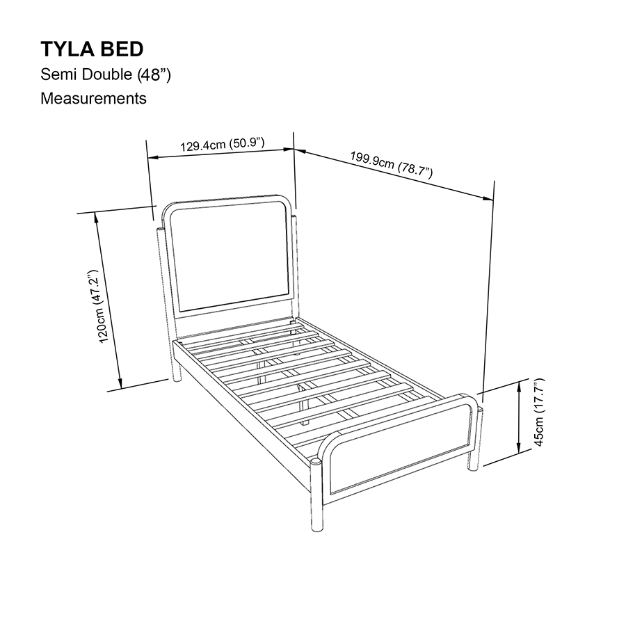 Tyla 48x75" Bed