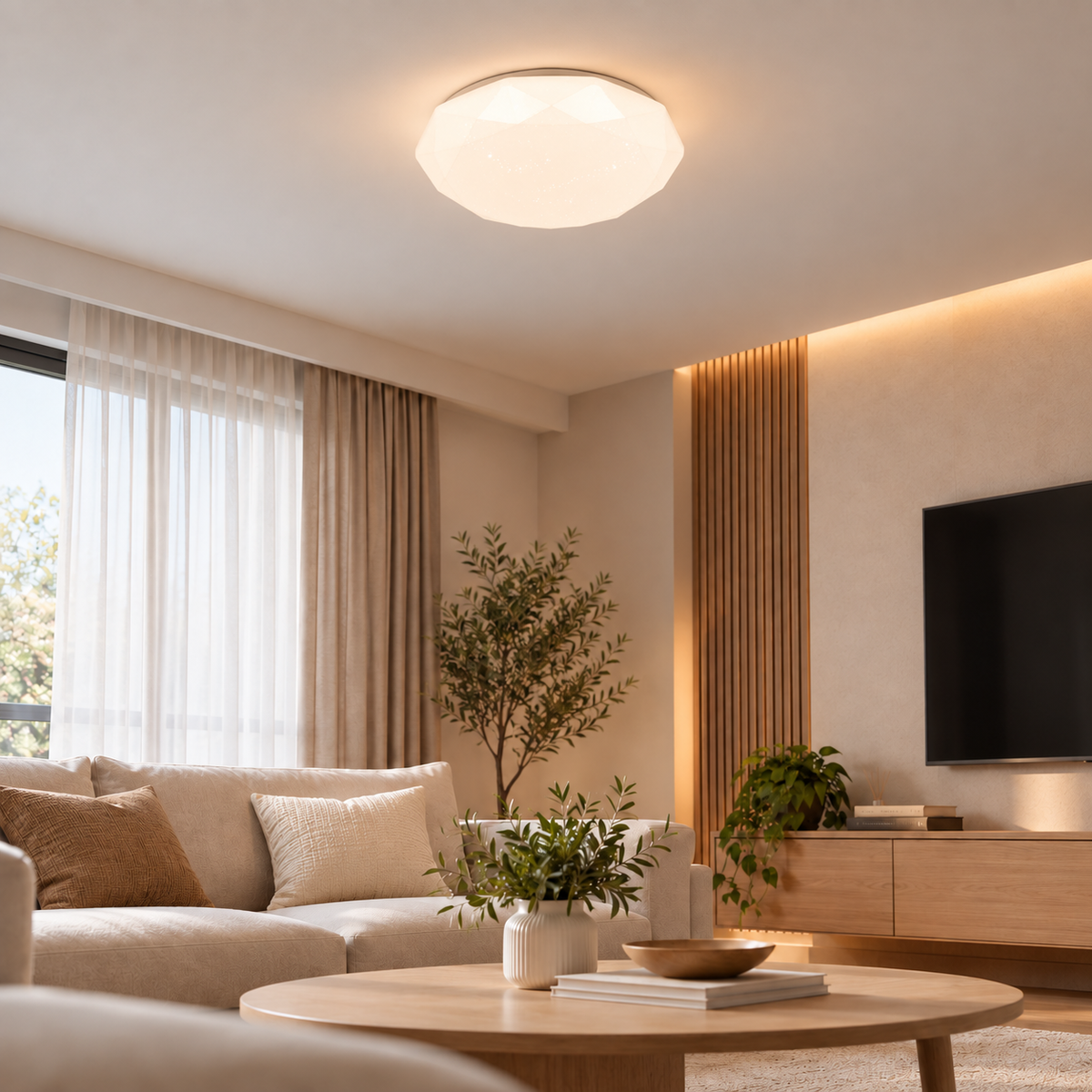 Gisel LED Flushmount Light 33cm