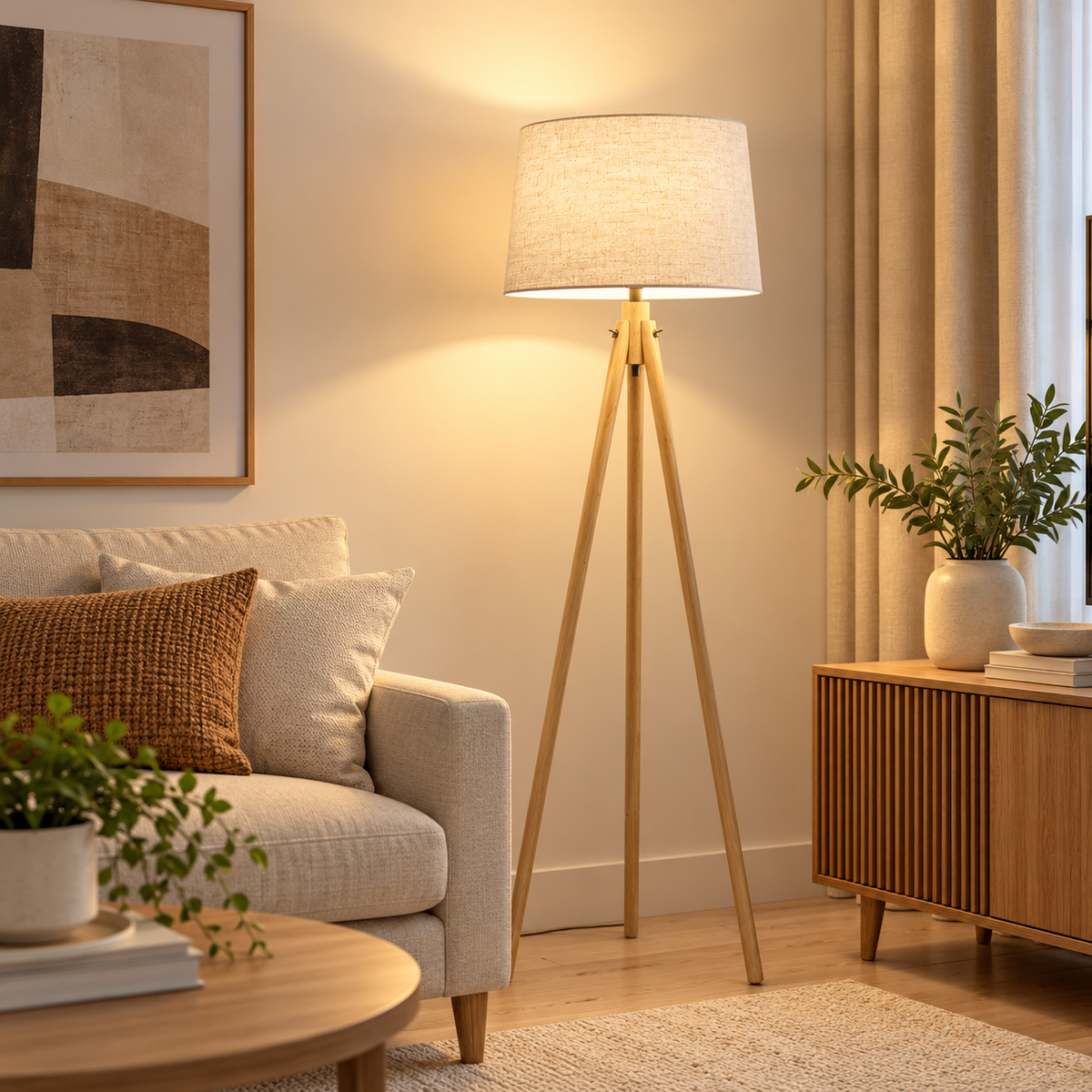 Trofim Floor Tripod Lamp