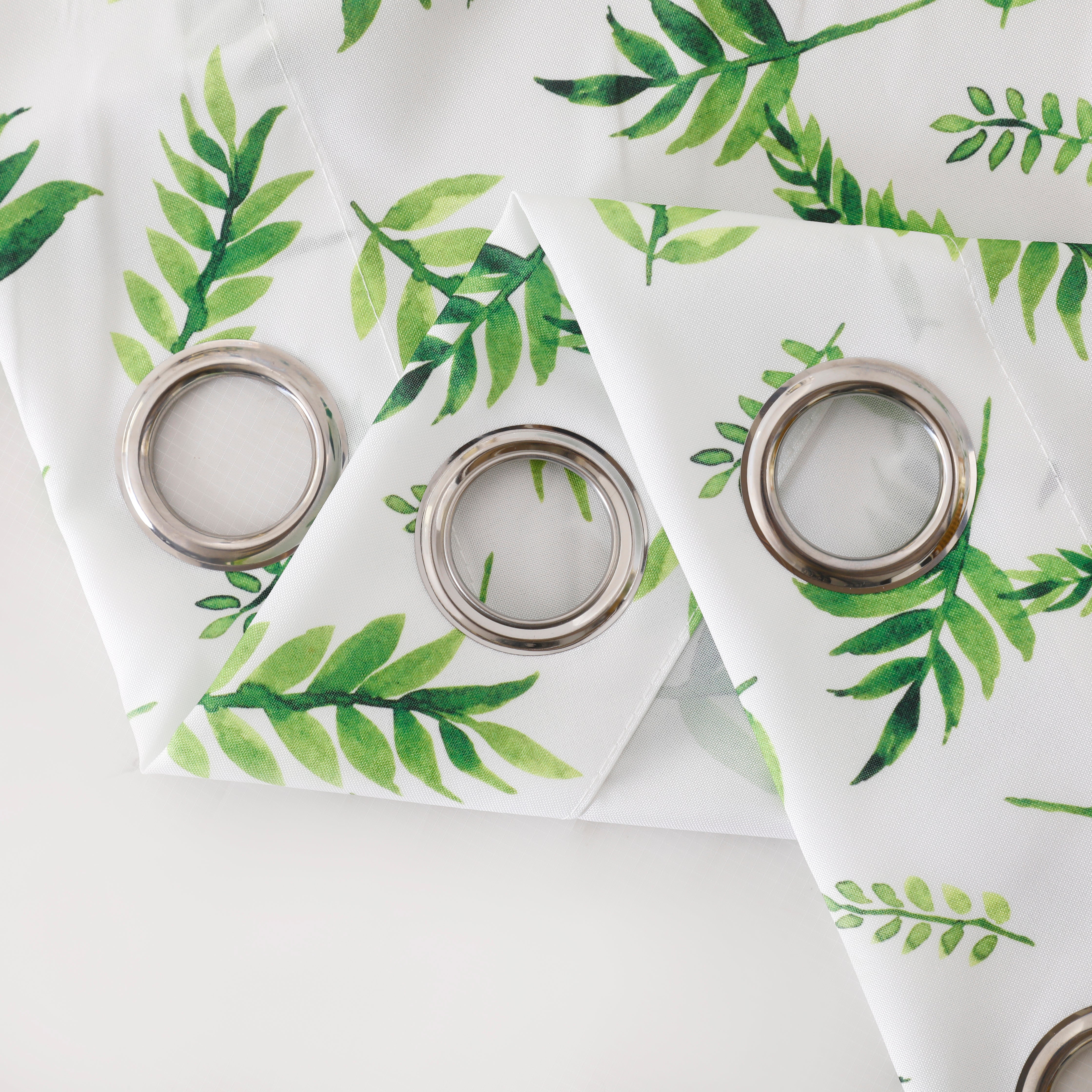 Beathe Plain & Printed Set of 4 Curtains
