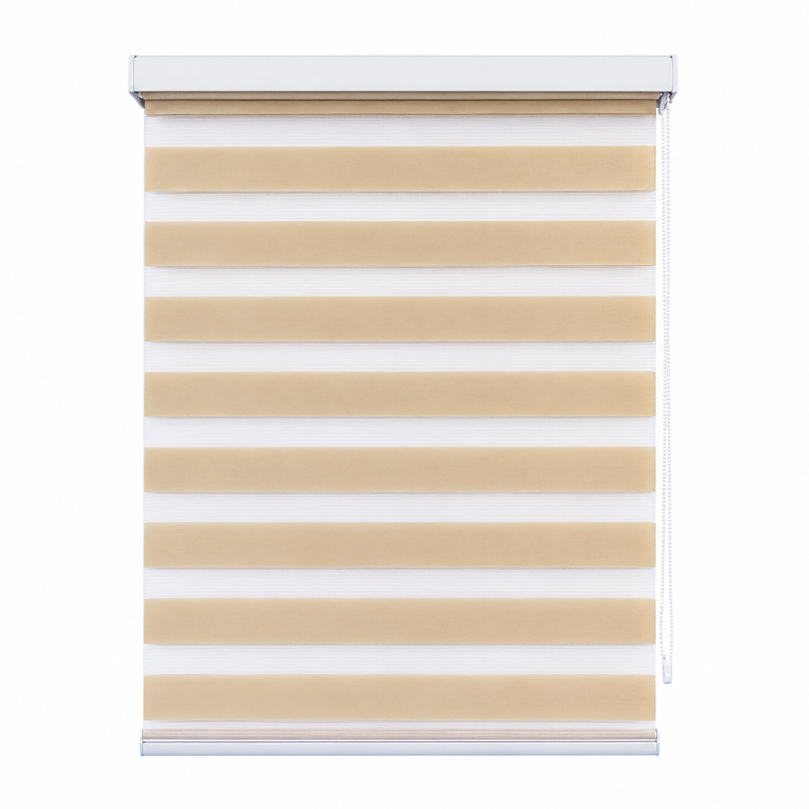 Brown Zebra Non-blackout Blinds