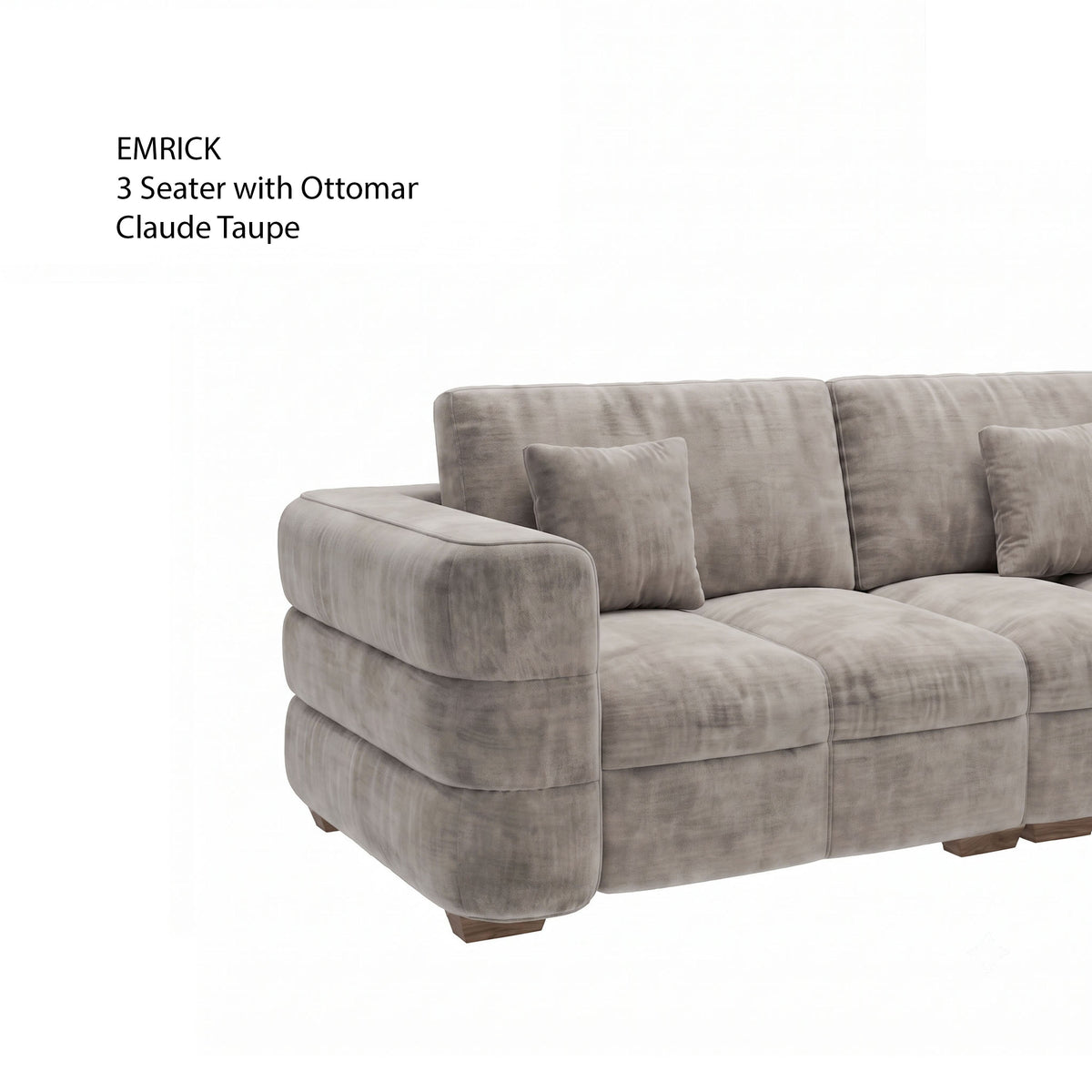 Emrick 3 Seater with Ottoman
