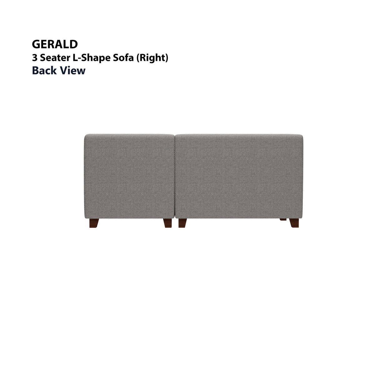 Gerald 3 Seater L-Shape with Ottoman (Right) Sofa