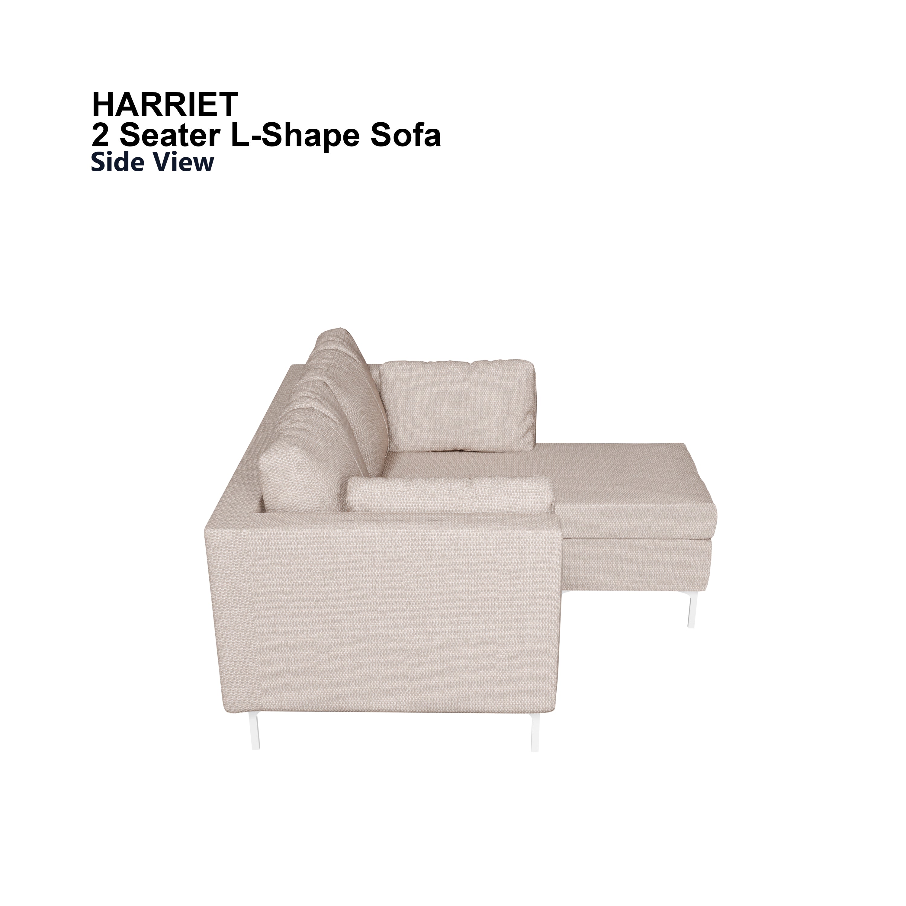Harriet L-shape 2 Seat Sofa