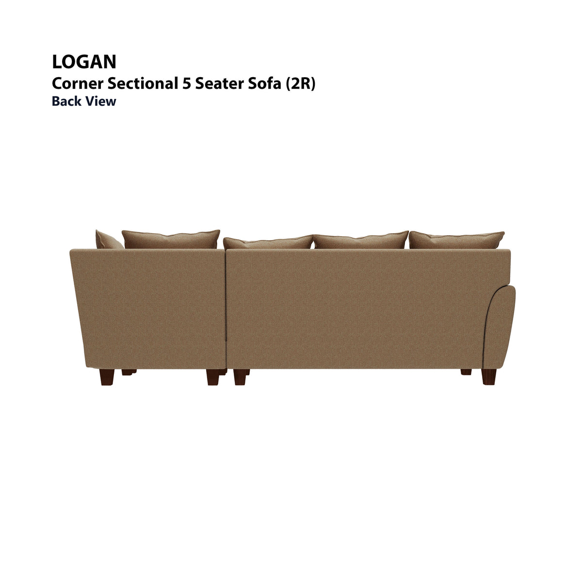 Logan Corner Section 5 Seater (Right) Sofa
