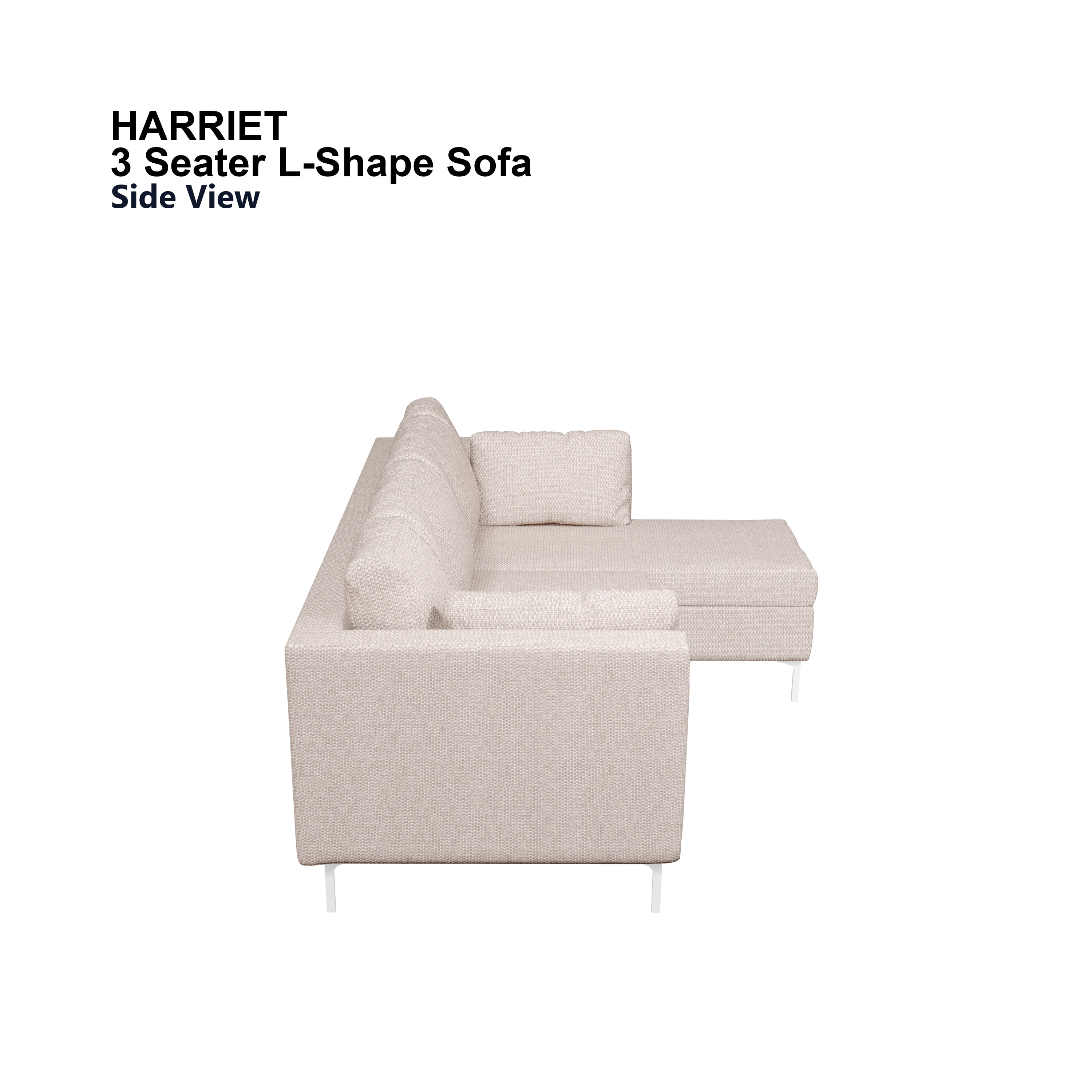Harriet L-shape 3 Seat Sofa