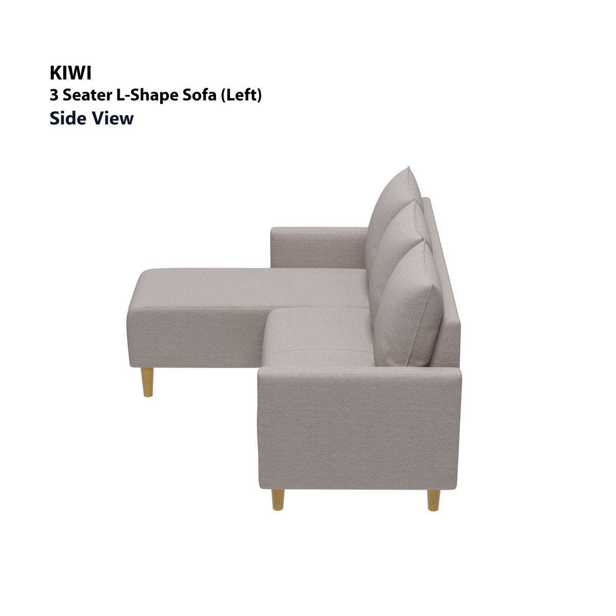 Kiwi 3 Seater L-Shape (Left Facing) Sofa