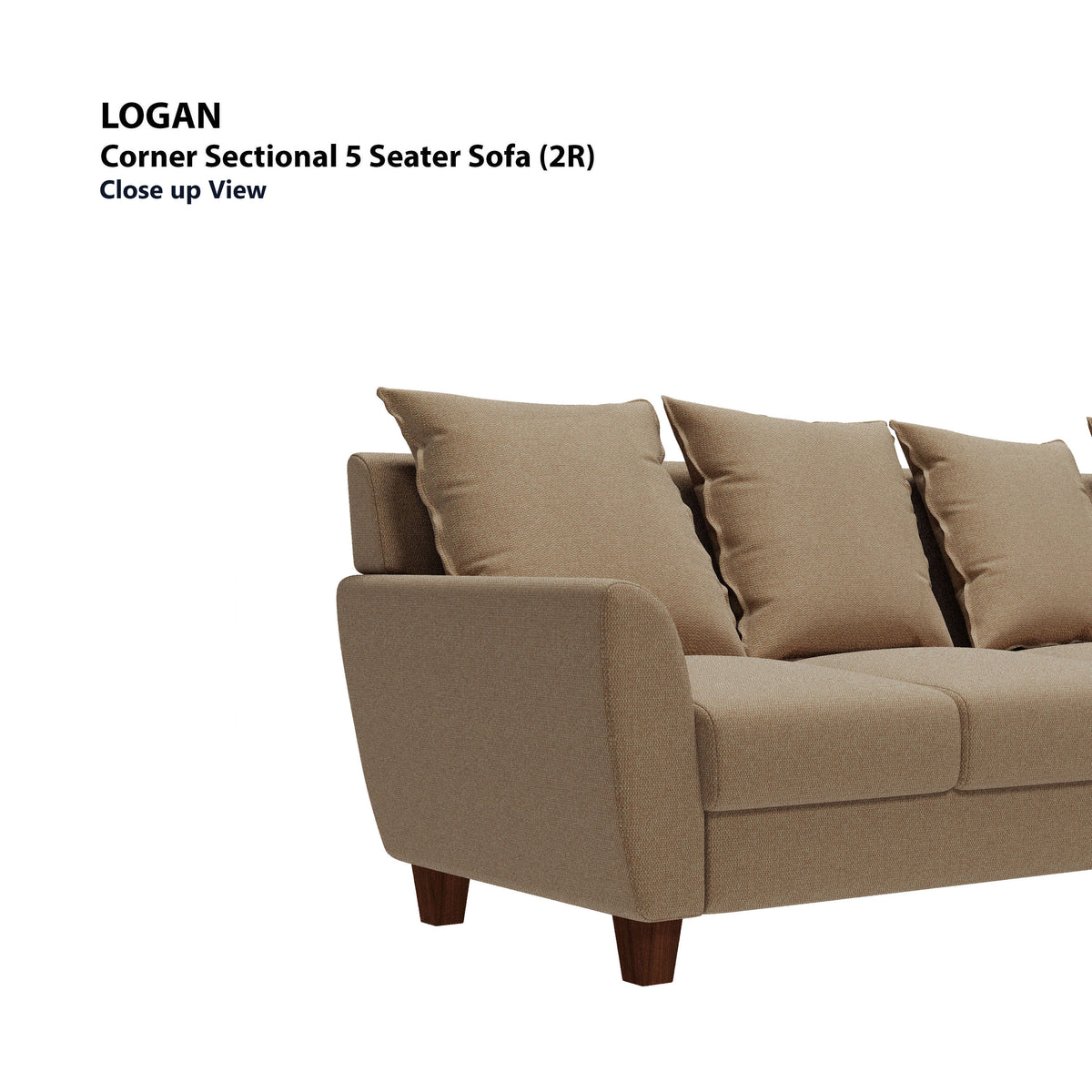 Logan Corner Section 5 Seater (Right) Sofa