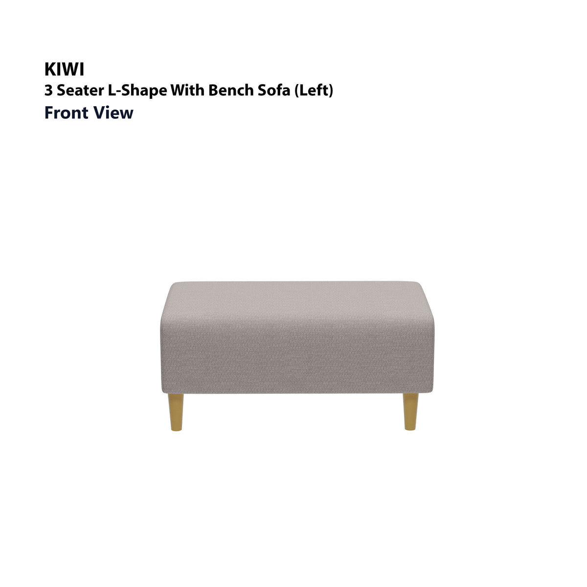 Kiwi 3 Seater L-Shape (Left Facing) with Bench