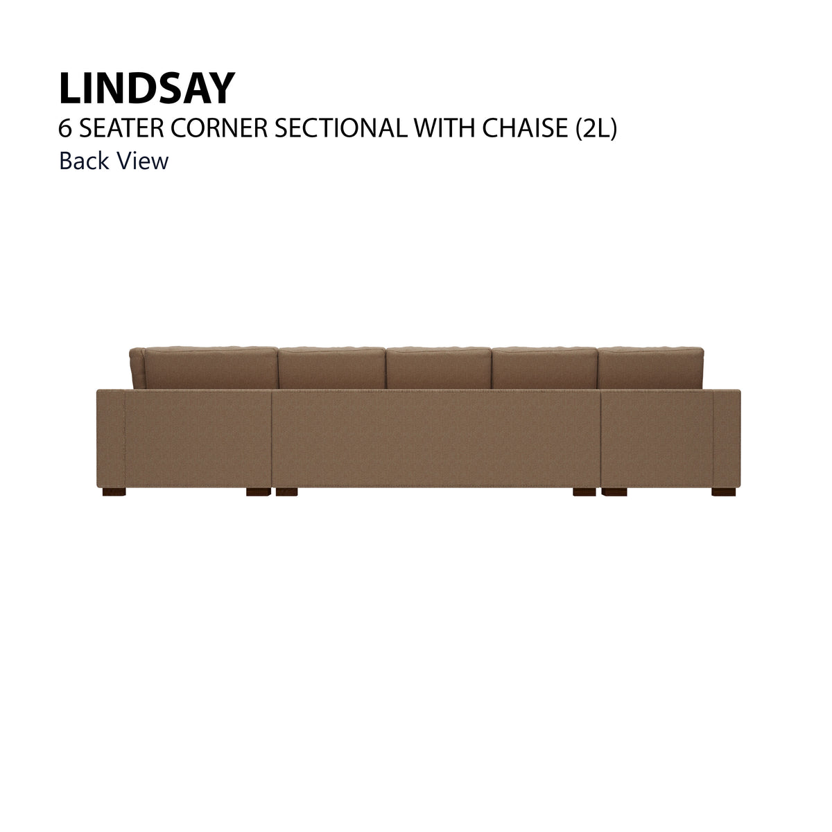 Lindsay Corner Sectional 6 Seat with Chaise (2L) Sofa