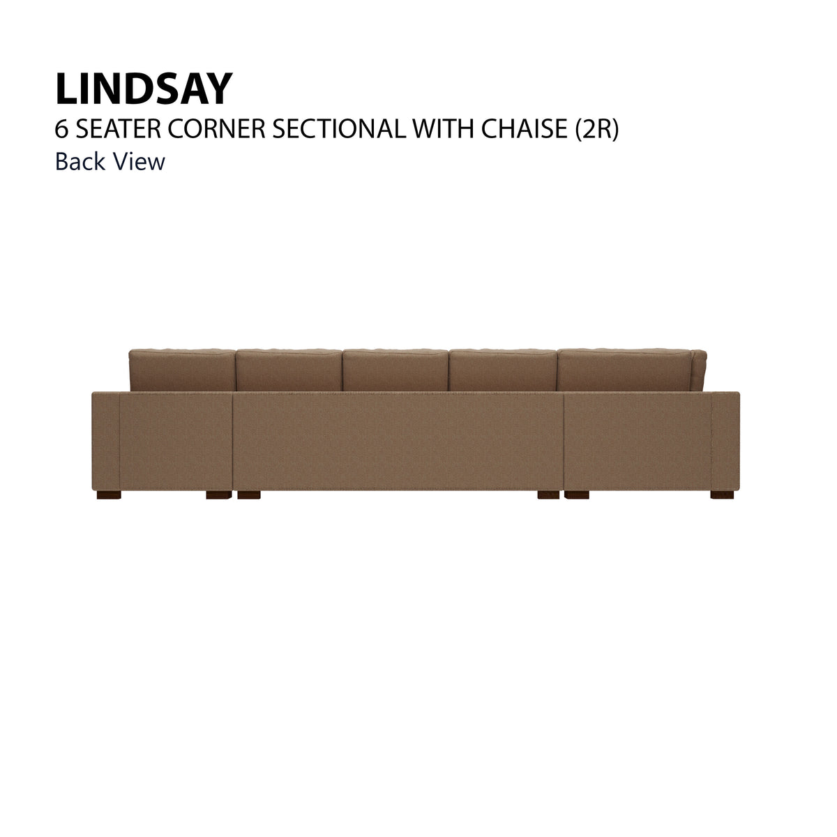 Lindsay Corner Sectional 6 Seat with Chaise (2R) Sofa