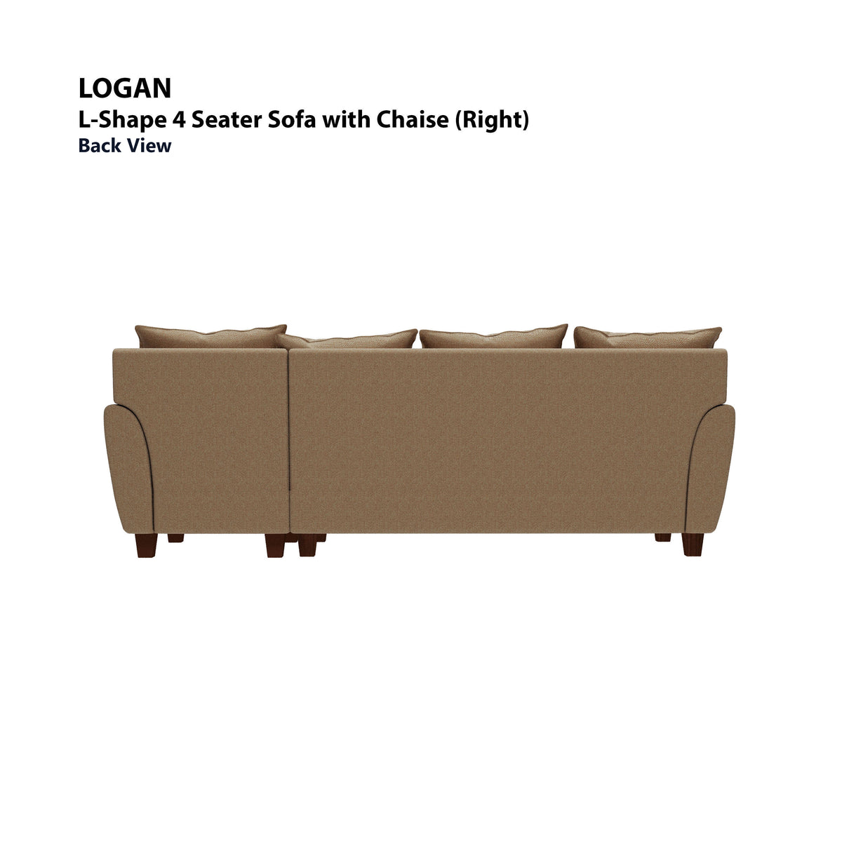 Logan L-shape 4 Seat with Chaise (Right Facing) Sofa