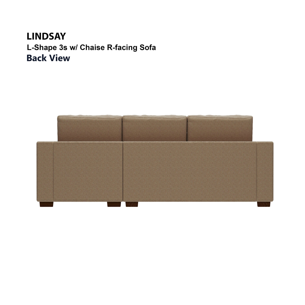 Lindsay L-shape 3 Seat with Chaise (Right Facing) Sofa