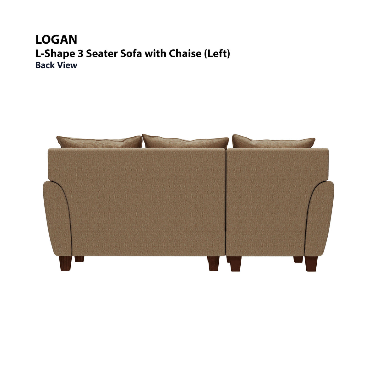 Logan L-shape 3 Seat with Chaise (Left Facing) Sofa